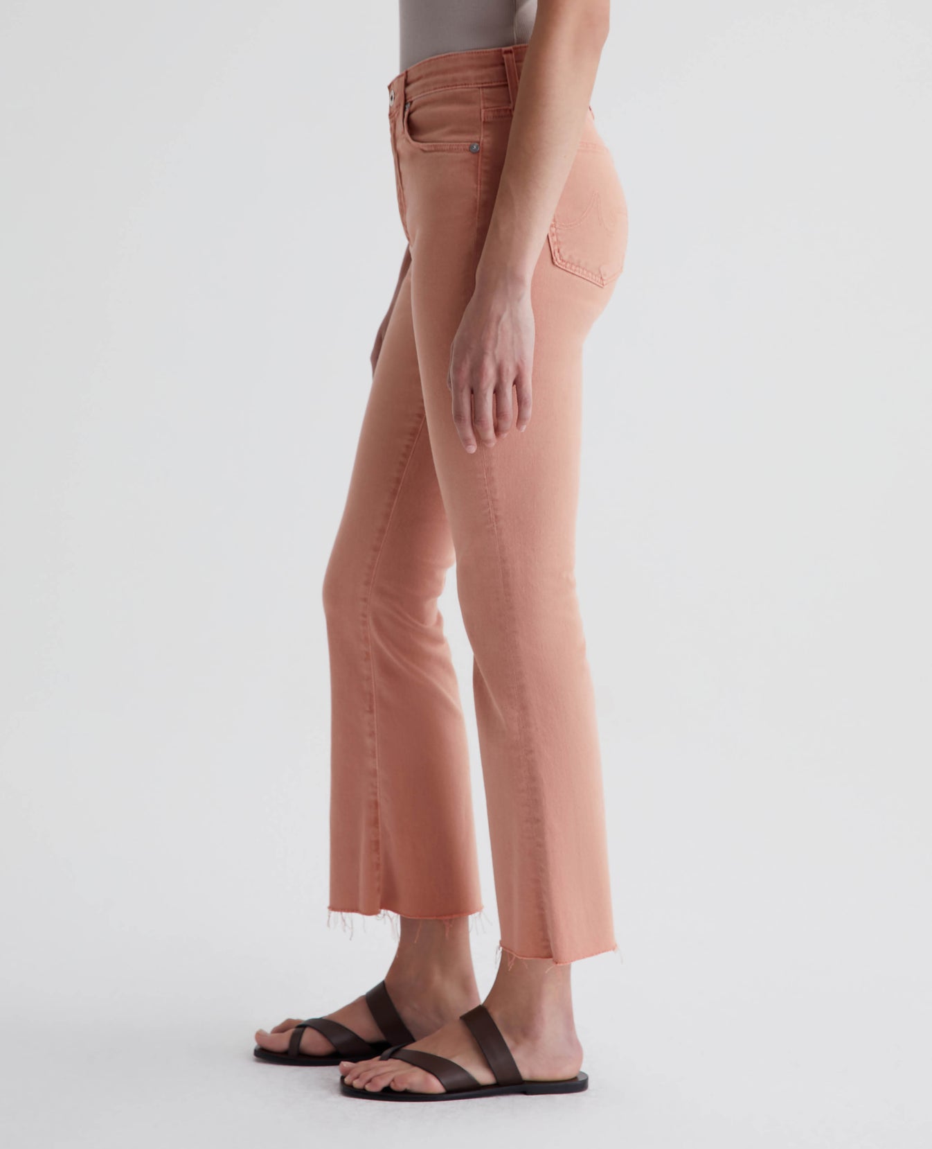 Farrah Boot Crop Sulfur Pink Peach Womens Bottom Photo 6