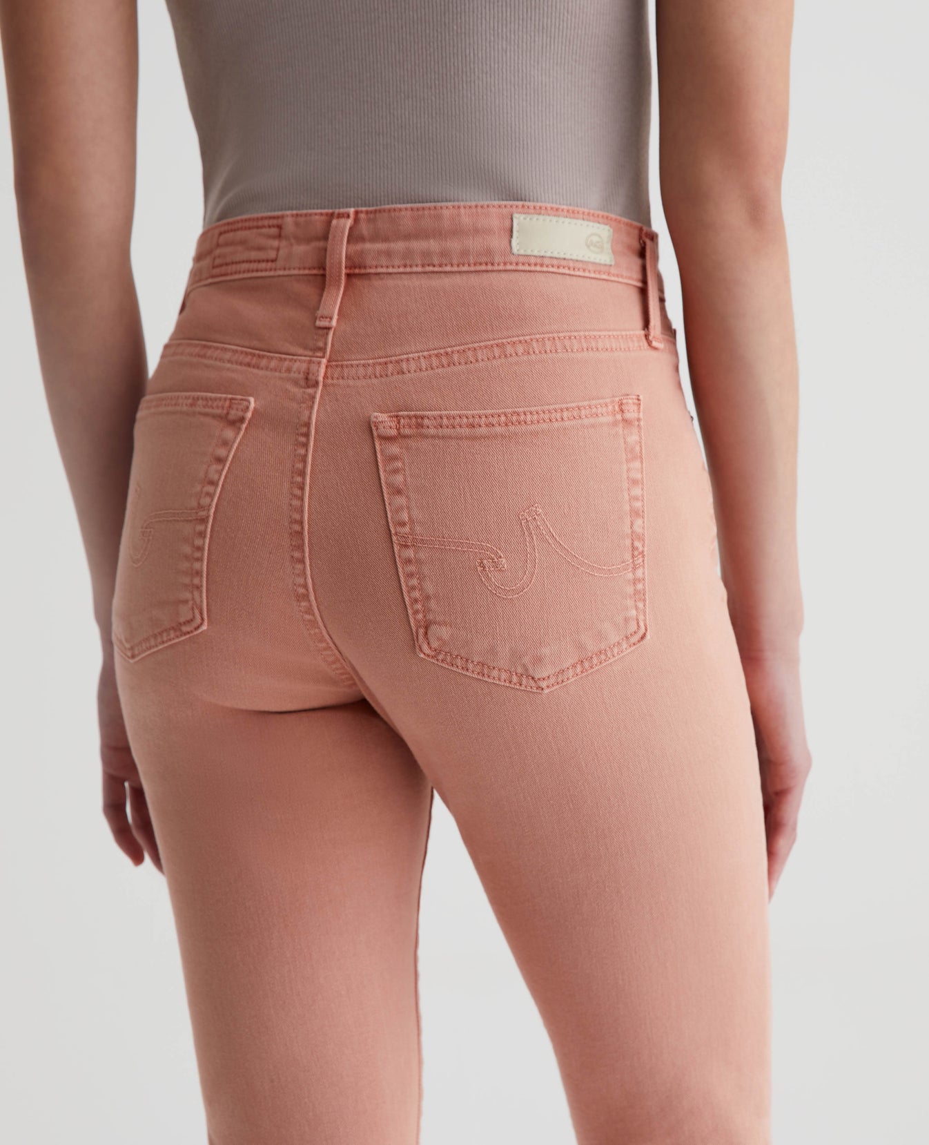 Farrah Boot Crop Sulfur Pink Peach Womens Bottom Photo 7