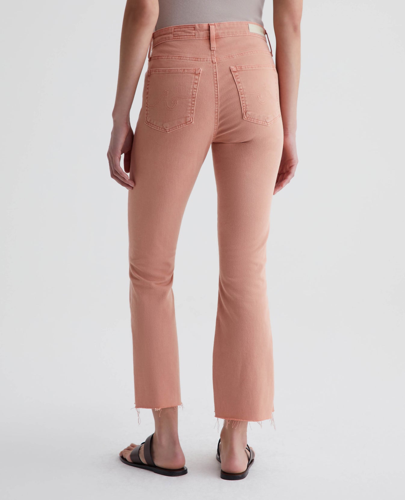 Farrah Boot Crop Sulfur Pink Peach Womens Bottom Photo 8