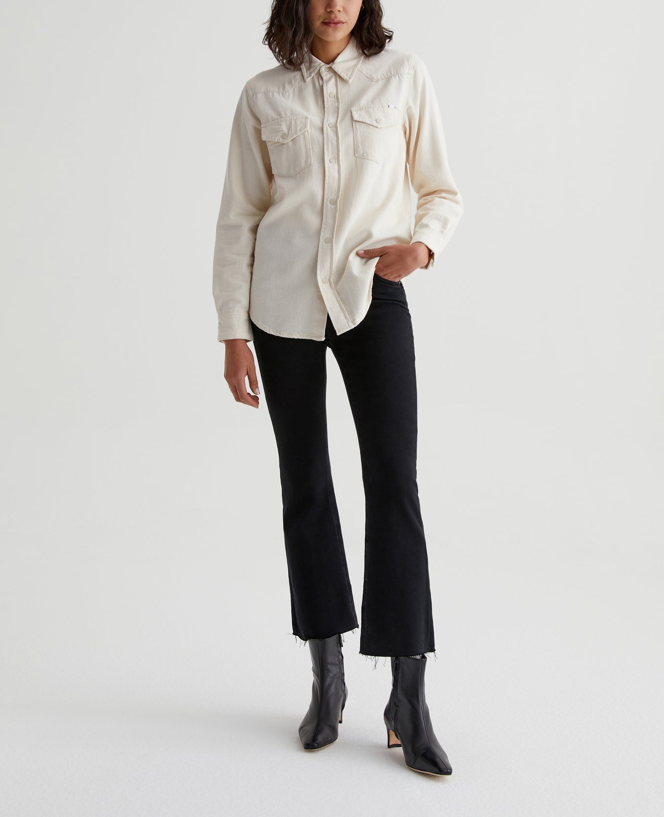 Farrah Boot Crop Sulfur Black Womens Bottom Photo 1