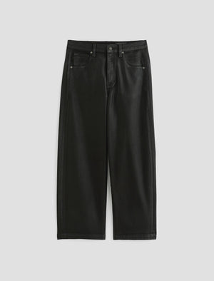 Hattie Crop Ltt Lt Super Black High-Rise Barrel Women Bottom Photo 9