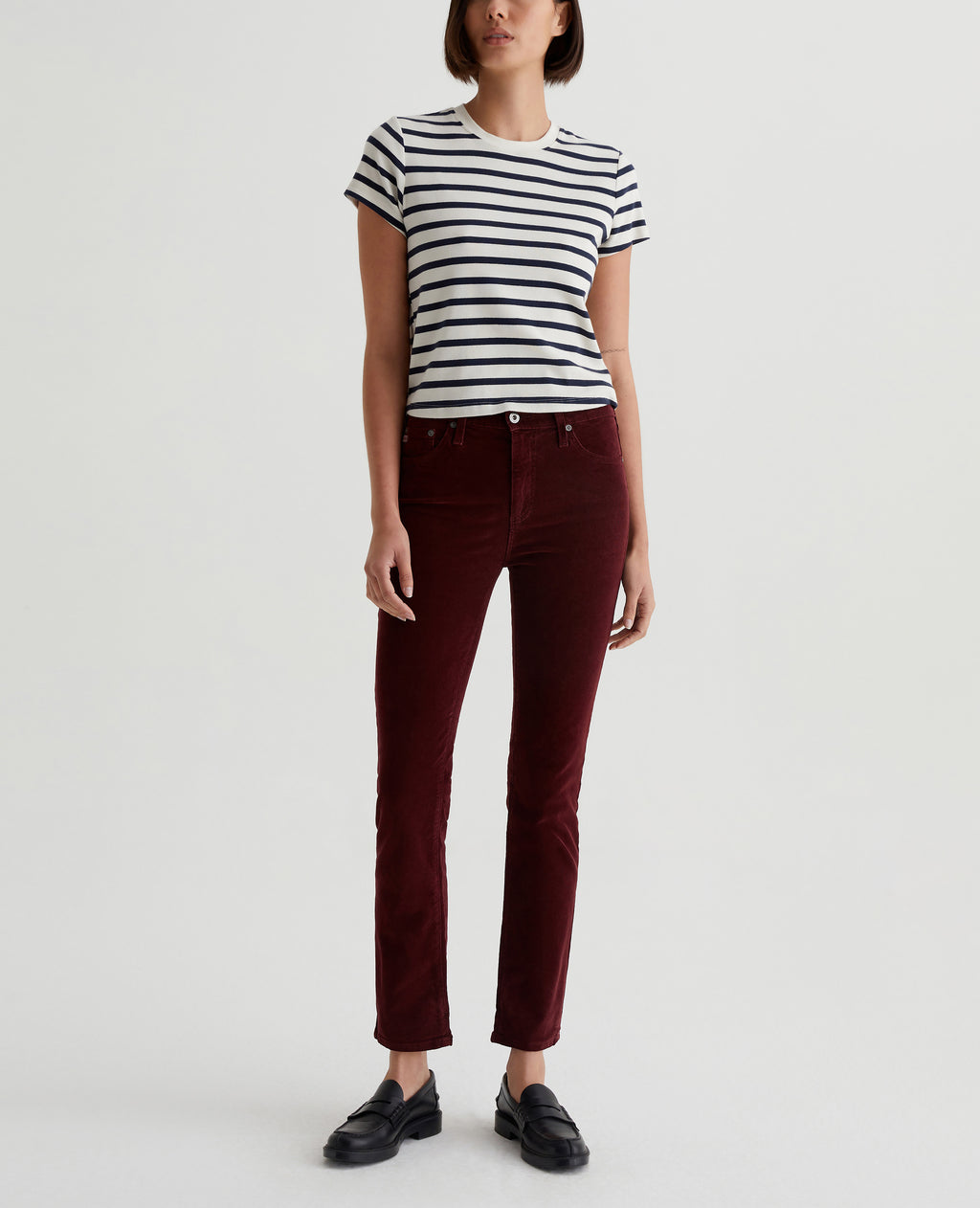 Womens Mari 1 Year Hi-White Dark Plum