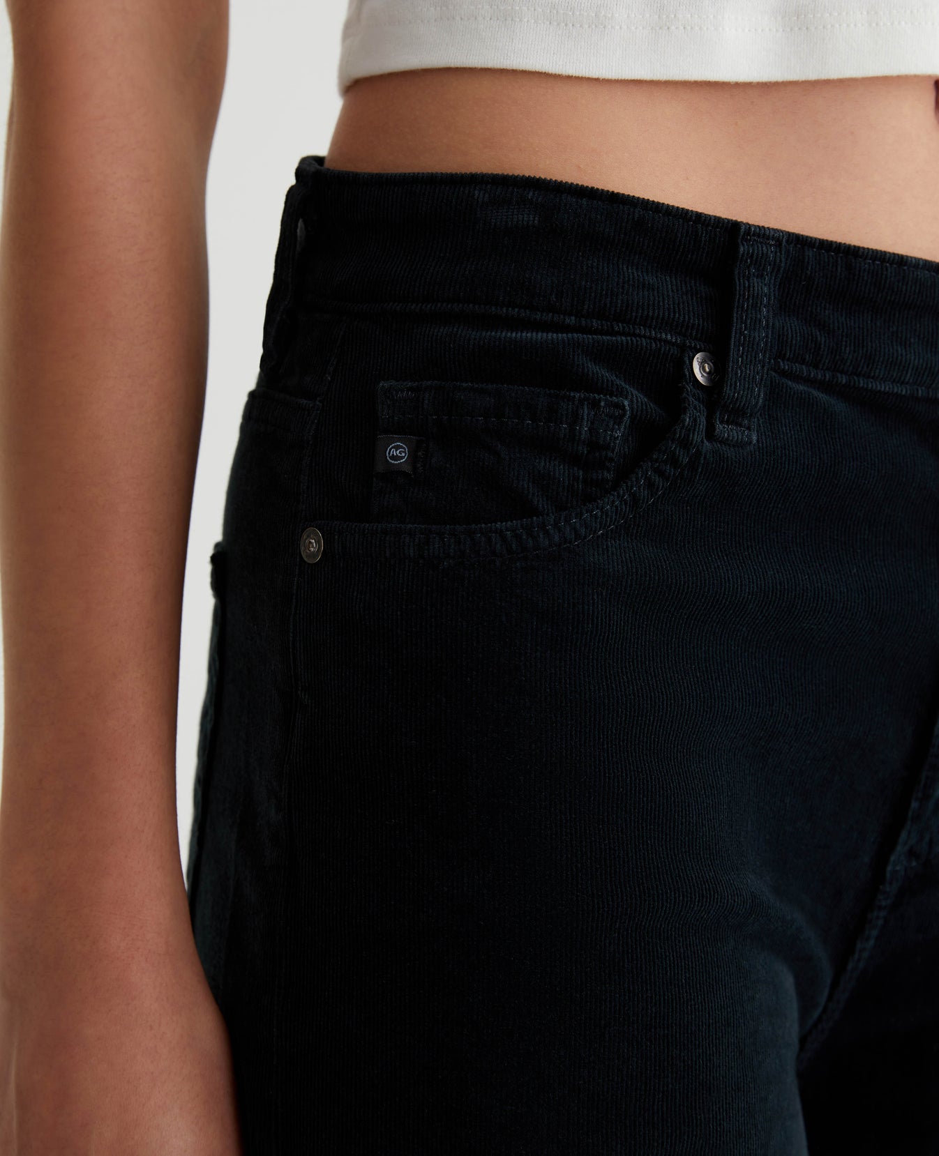 Saige Wide Leg Crop Sulfur Smooth Slate Womens Bottom Photo 3