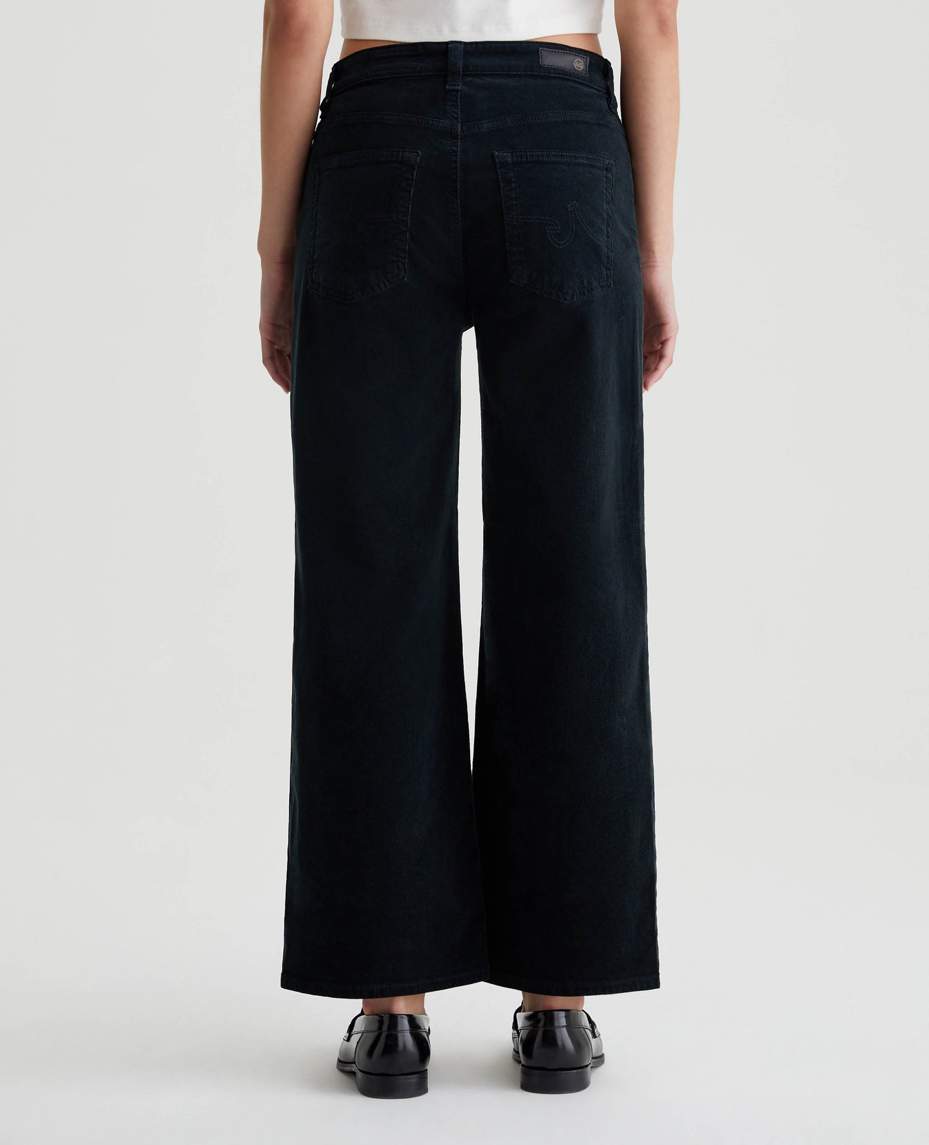 Saige Wide Leg Crop Sulfur Smooth Slate Womens Bottom Photo 6