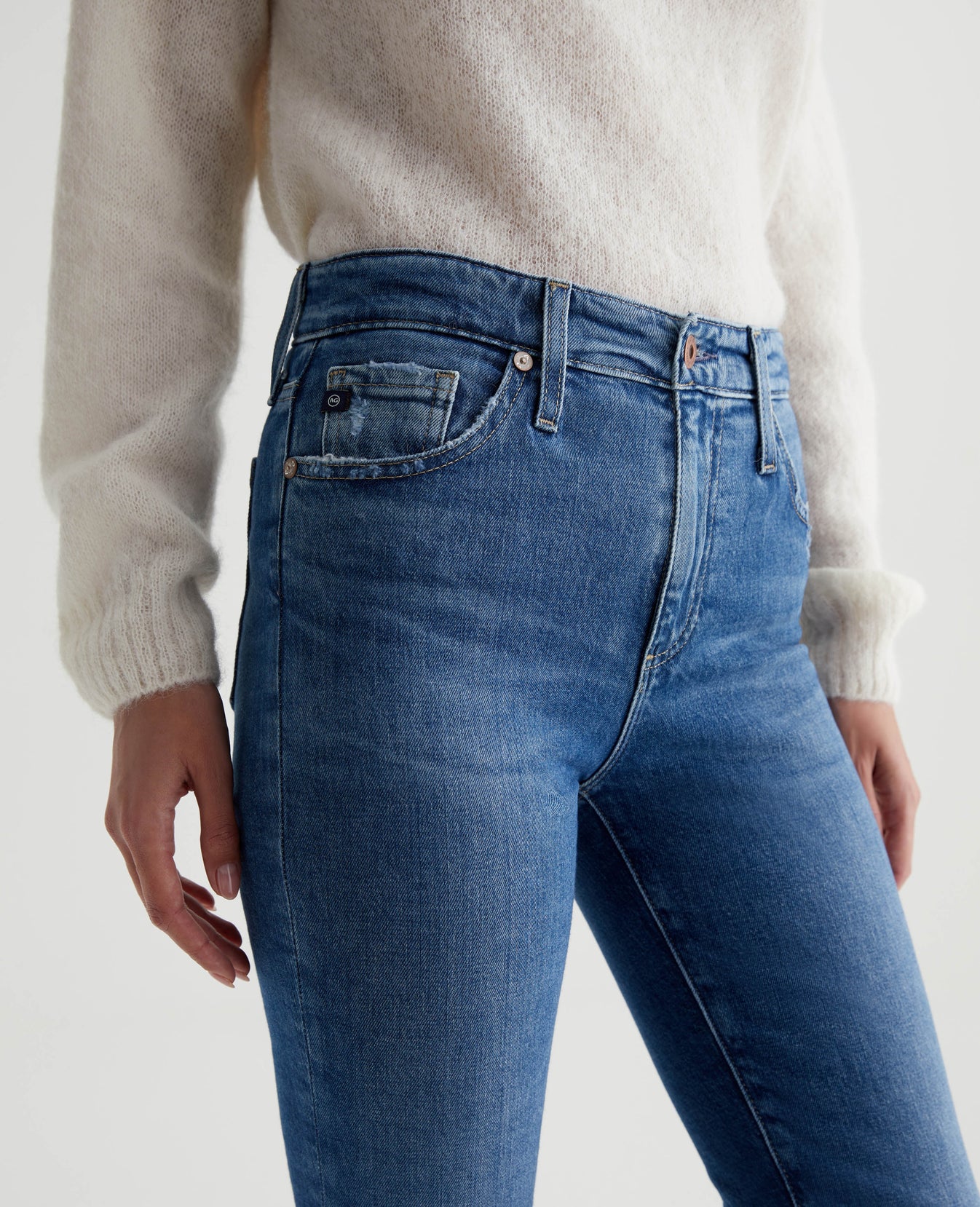 Mari Crop Alibi Destructed Womens Bottom Photo 3