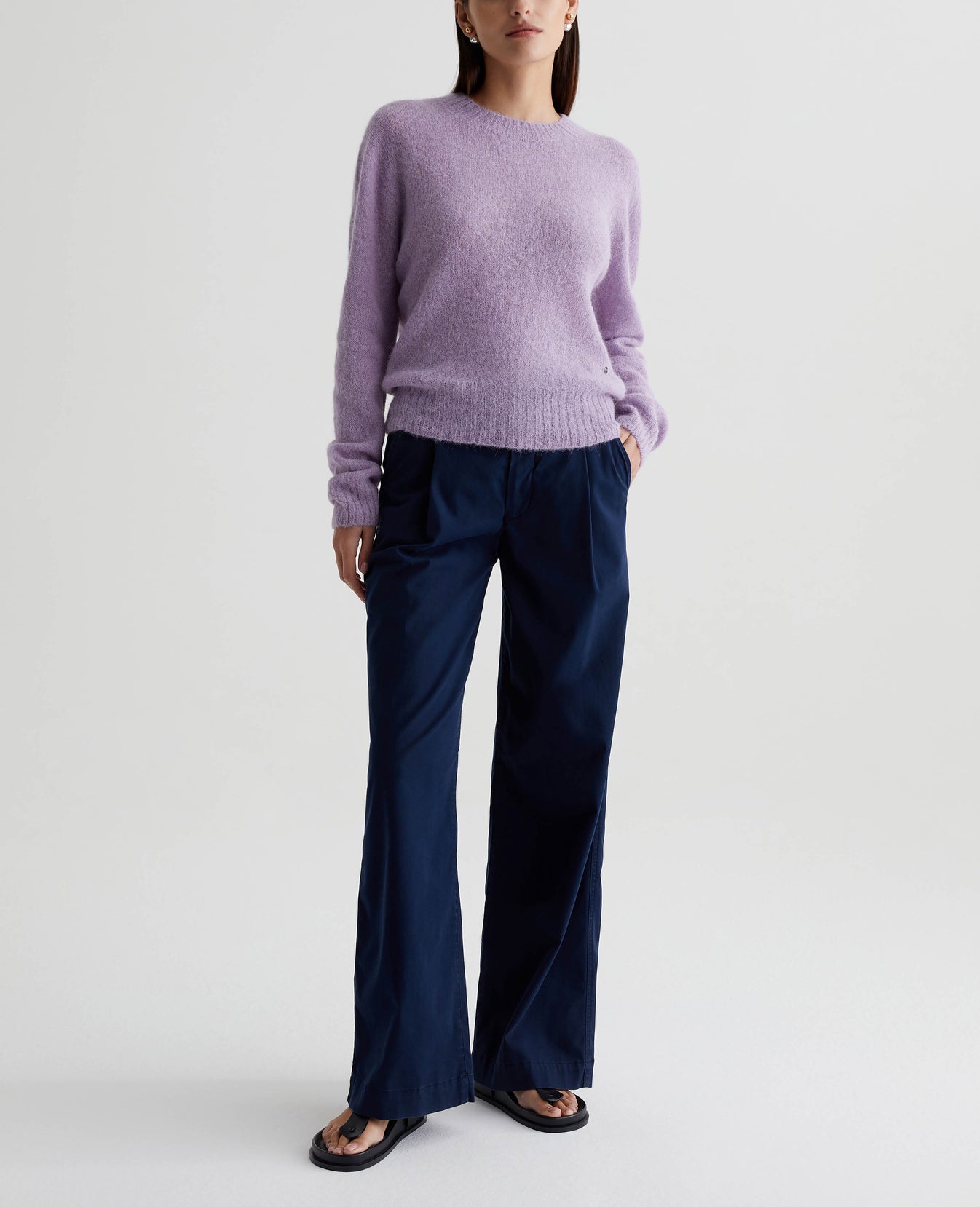 Morgan Crew Dark Orchid Womens Top Photo 2