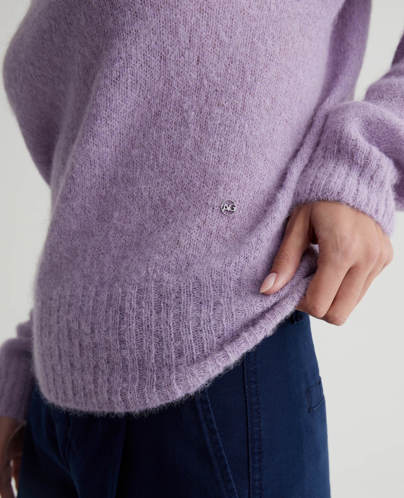 Morgan Crew Dark Orchid Womens Top Photo 5