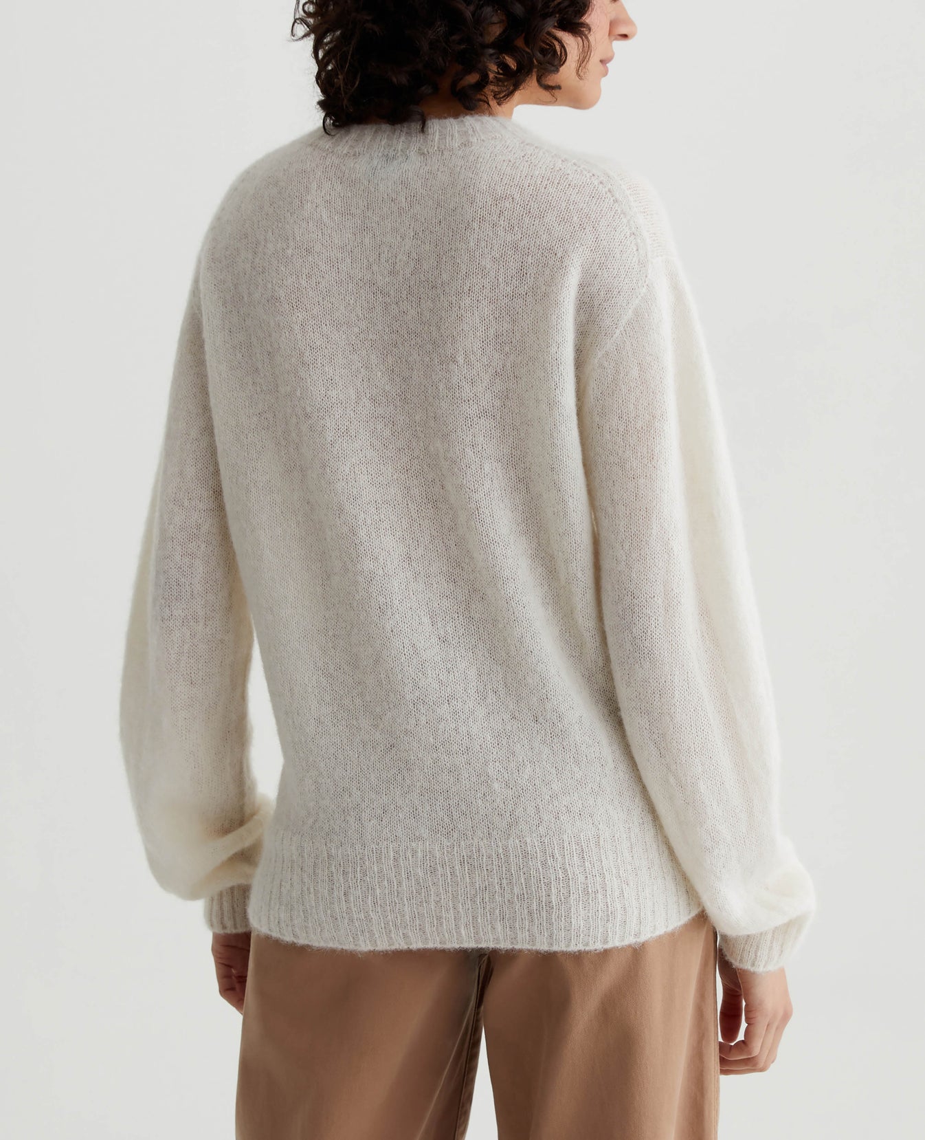 Morgan Crew Pearl White Womens Top Photo 6