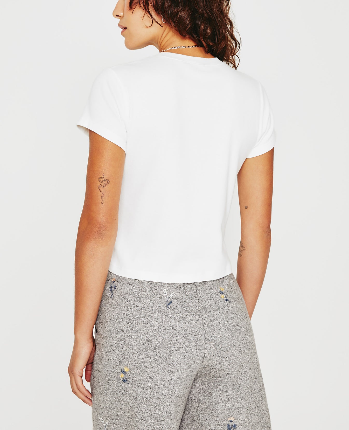 Sadie Crew Eb Flower Stamp Ex-White Womens Top Photo 6