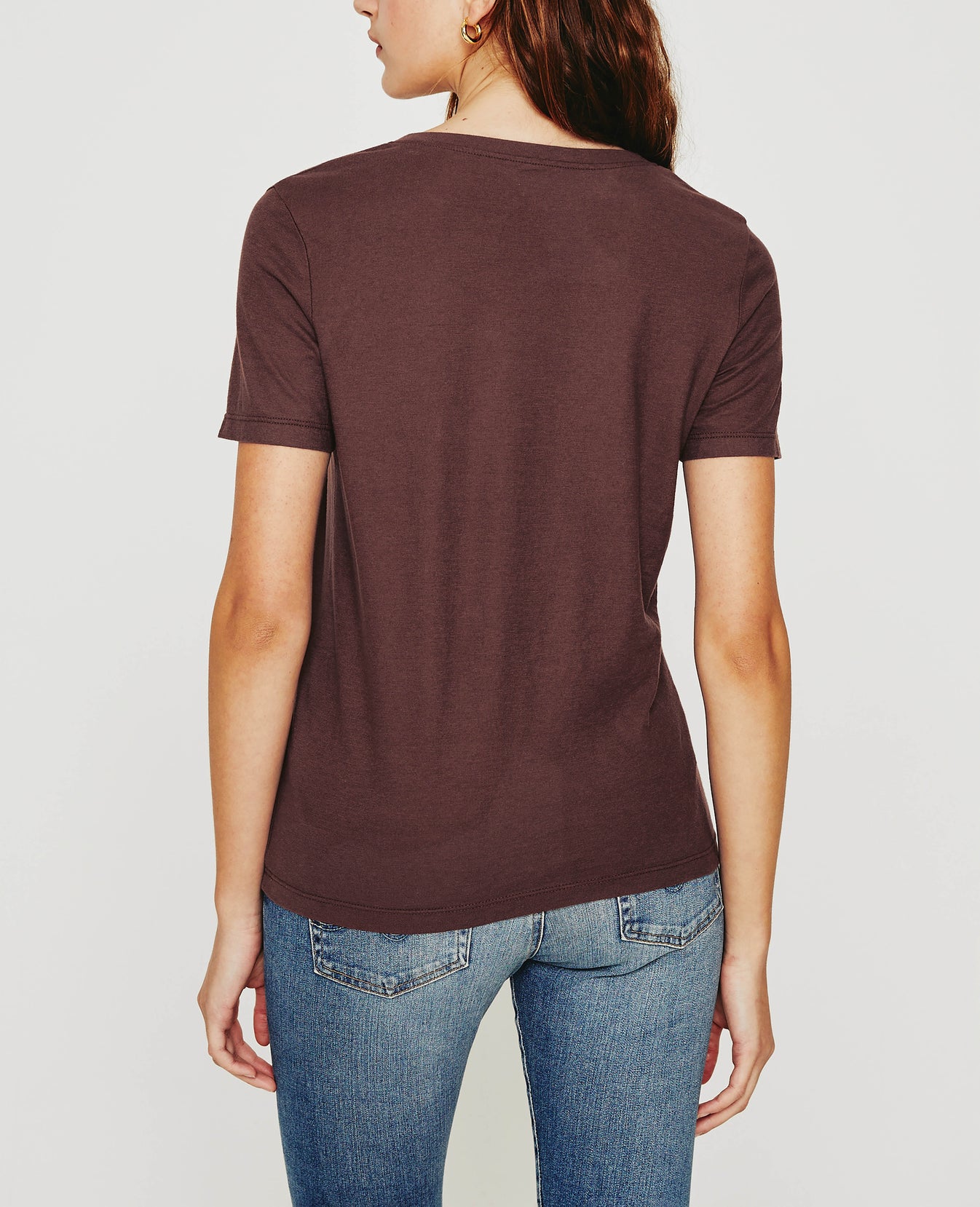 Jagger Vee Passionfruit Classic Fit V-Neck Tee Women Tops Photo 6