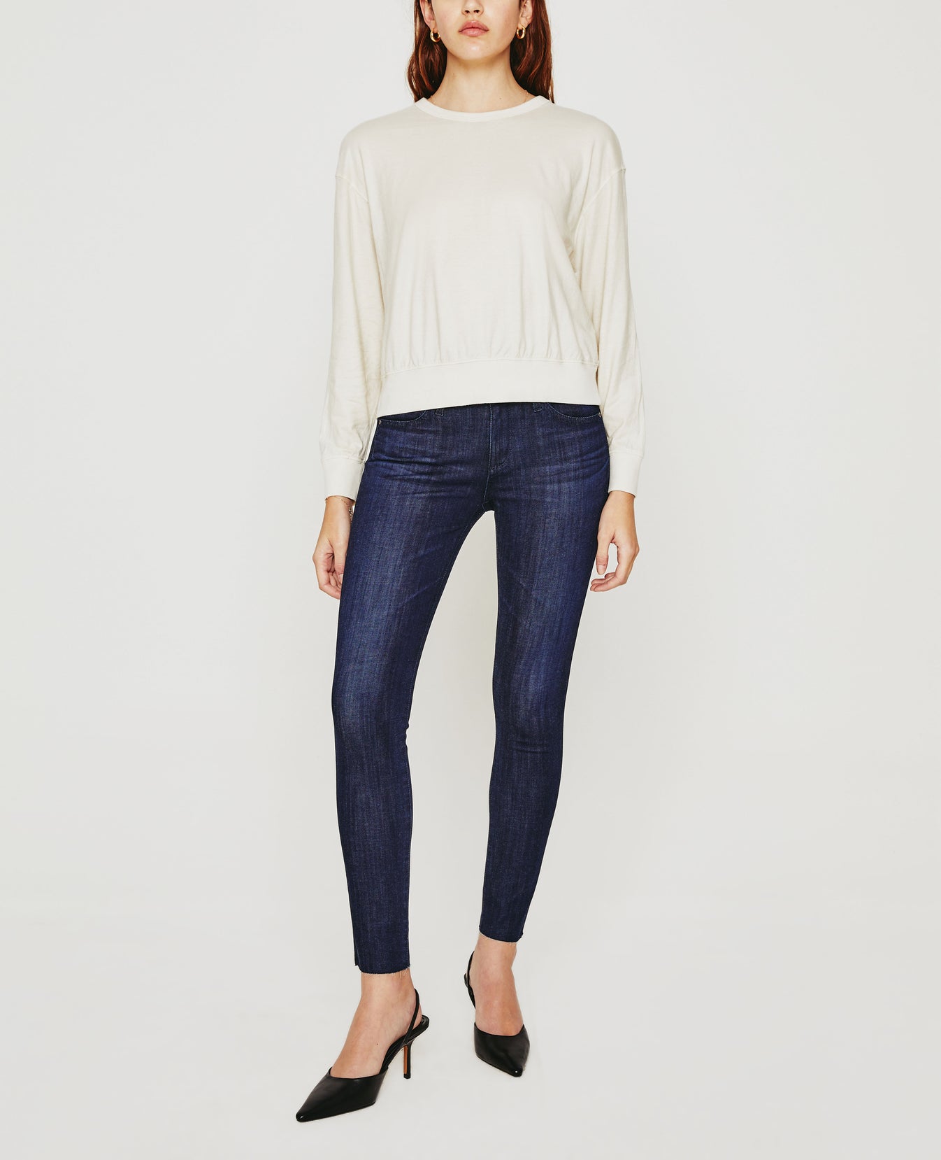 Karter Pullover Ivory Dust Oversized Crew Neck Women Tops Photo 3