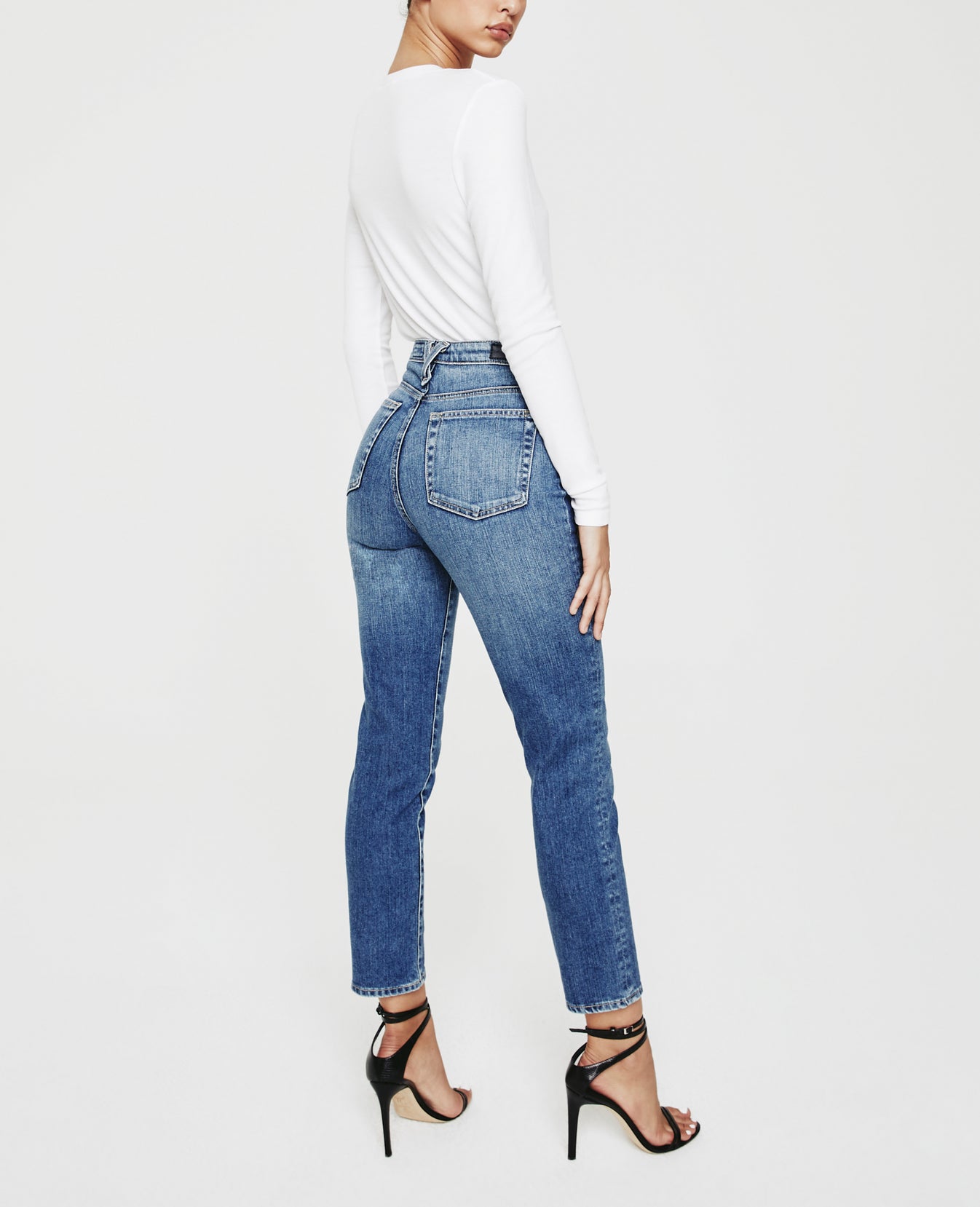 Seamed Isabelle Madrid Ultra High-Rise Straight Crop Women Bottoms Photo 6