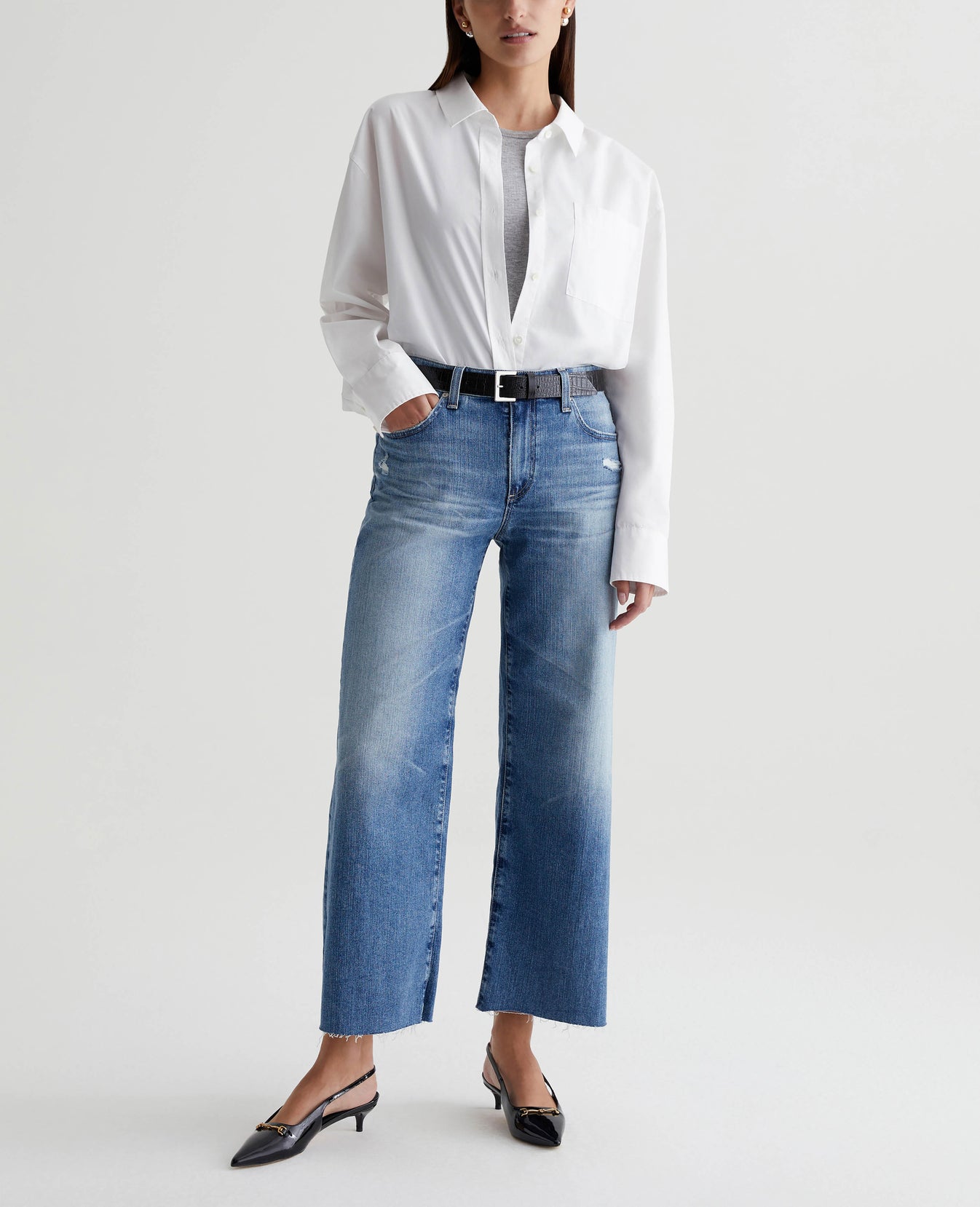 Saige Wide Leg Crop 17 Years Wilshire Womens Bottom Photo 1