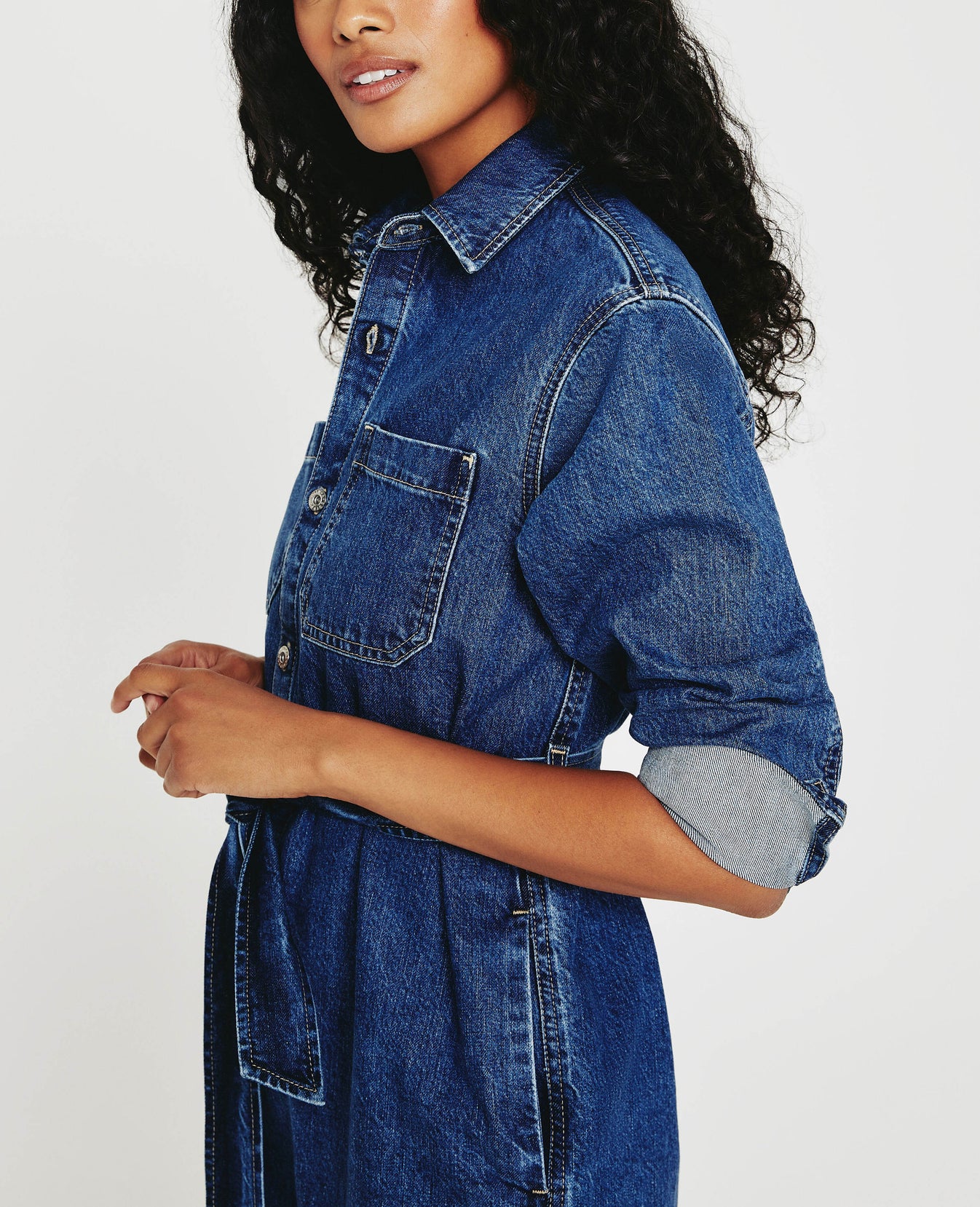 Ag Jeans Millie Shirt Dress, Women's, Blue Ag Jeans Millie Shirt Dress, Women's, Blue