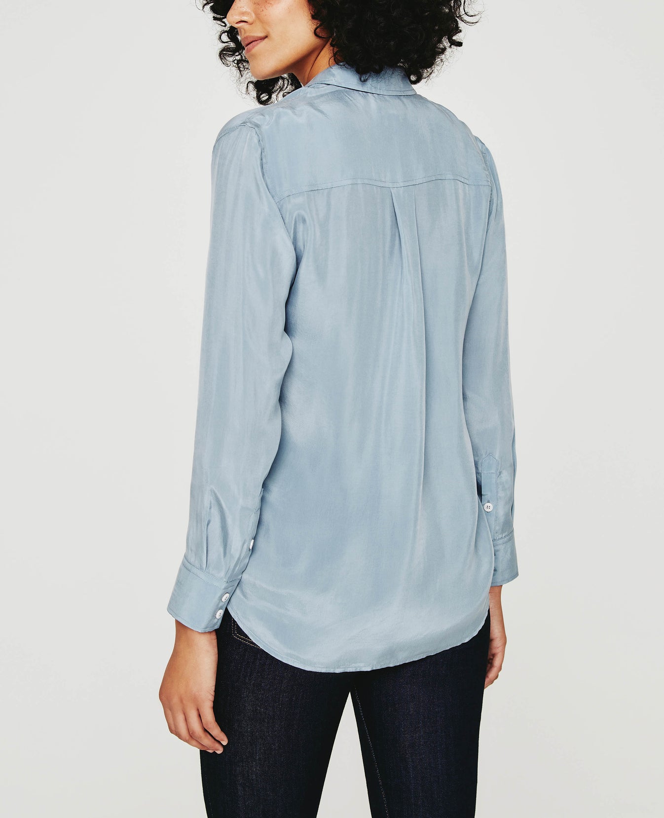 Shiela Skyscraper Classic Button Up Shirt Women Tops Photo 6