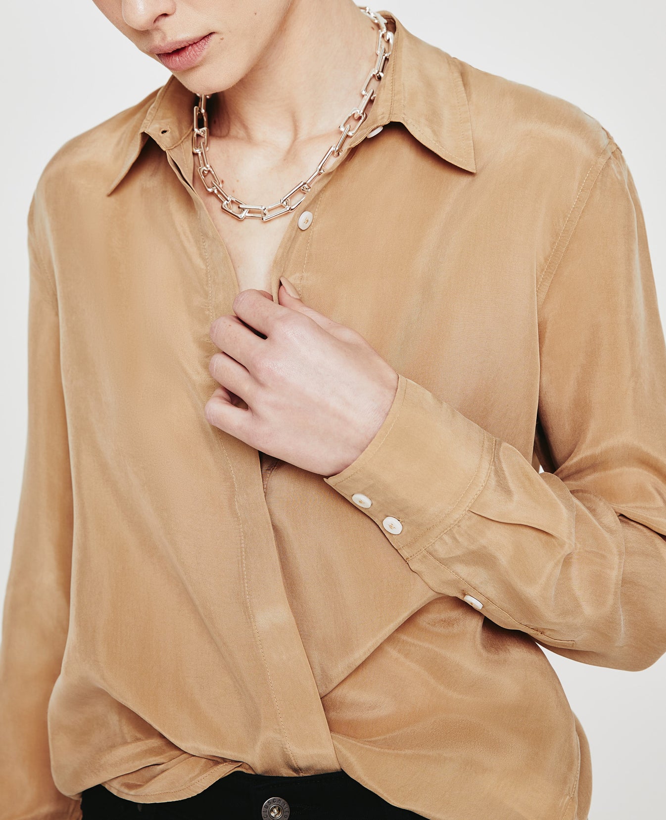 Shiela Studio Taupe Womens Top Photo 1