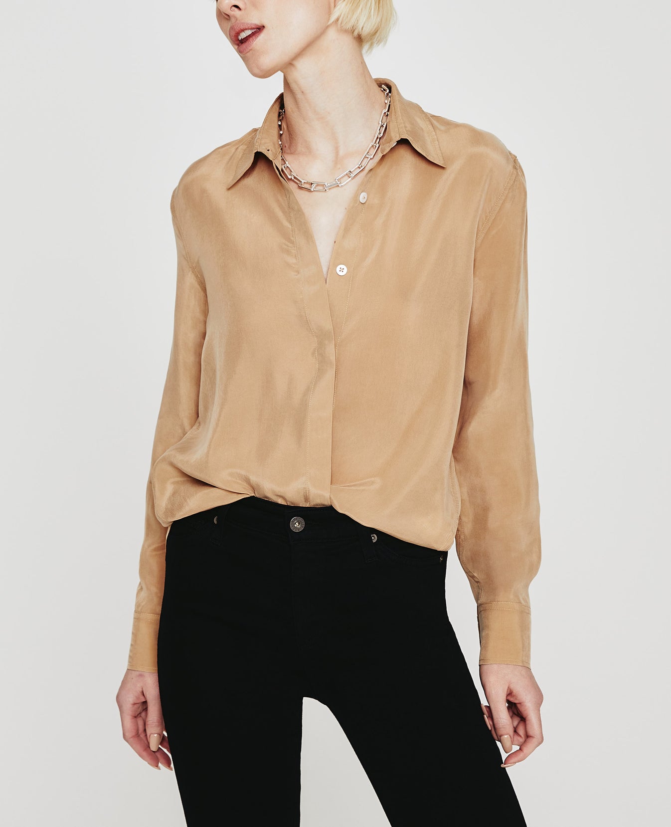 Shiela Studio Taupe Womens Top Photo 2