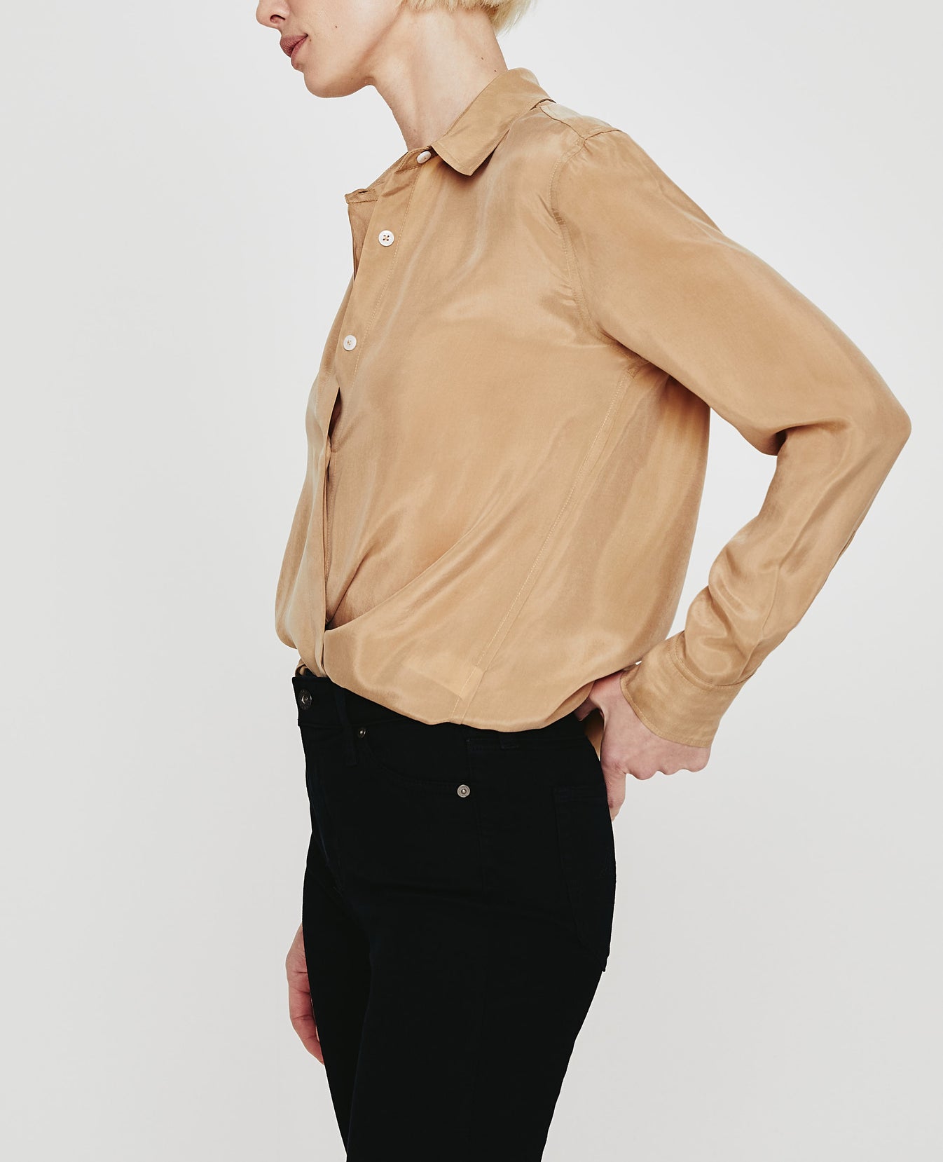 Shiela Studio Taupe Womens Top Photo 4