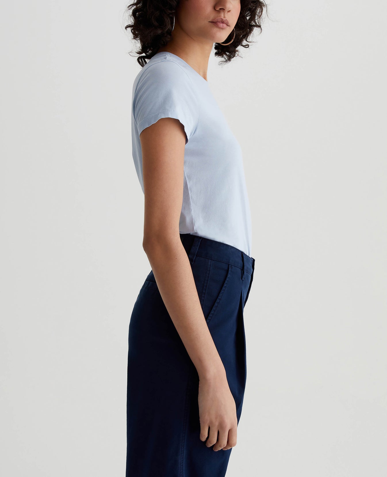 Ena Crew Blue Whisper Womens Top Photo 3