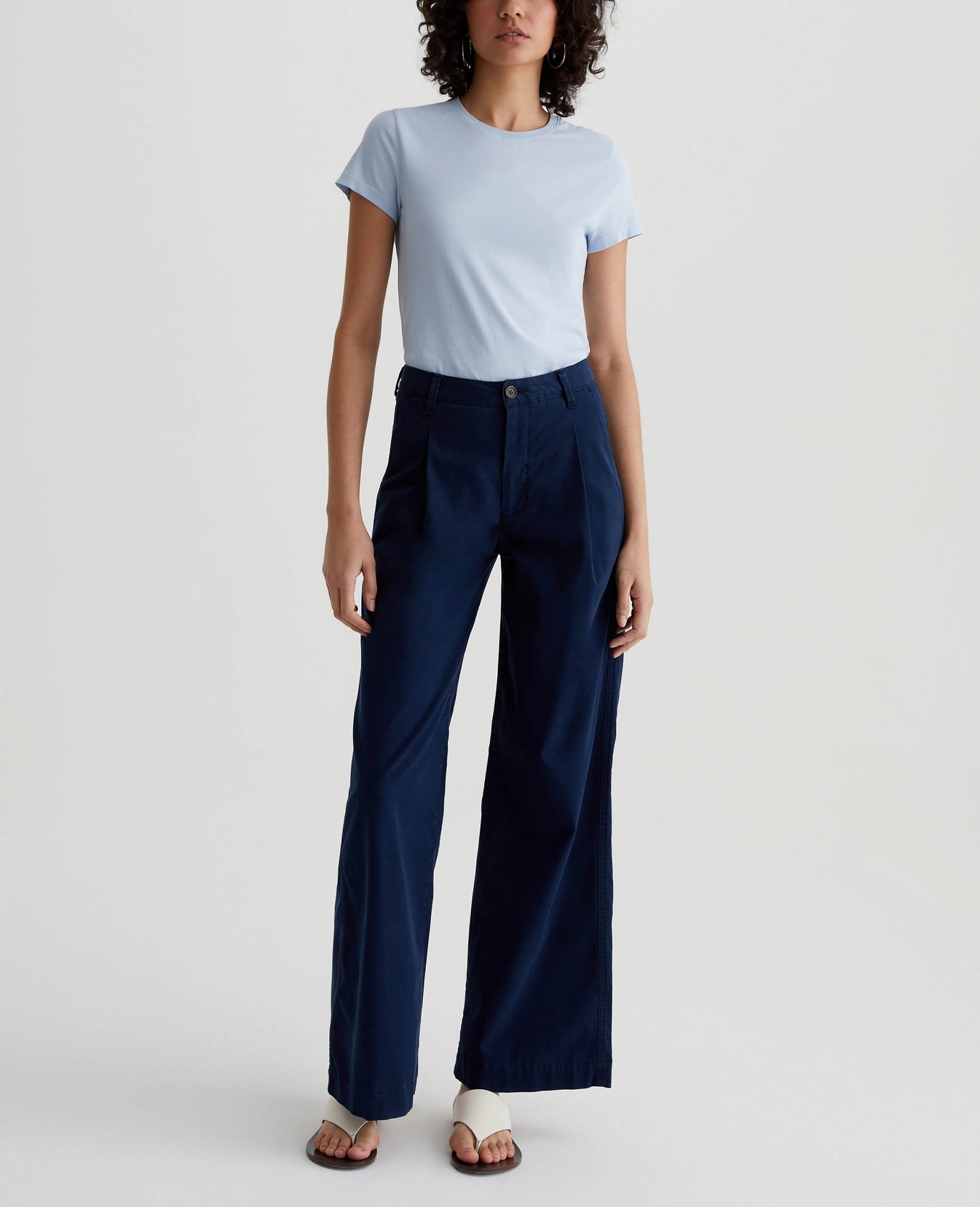 Ena Crew Blue Whisper Womens Top Photo 4