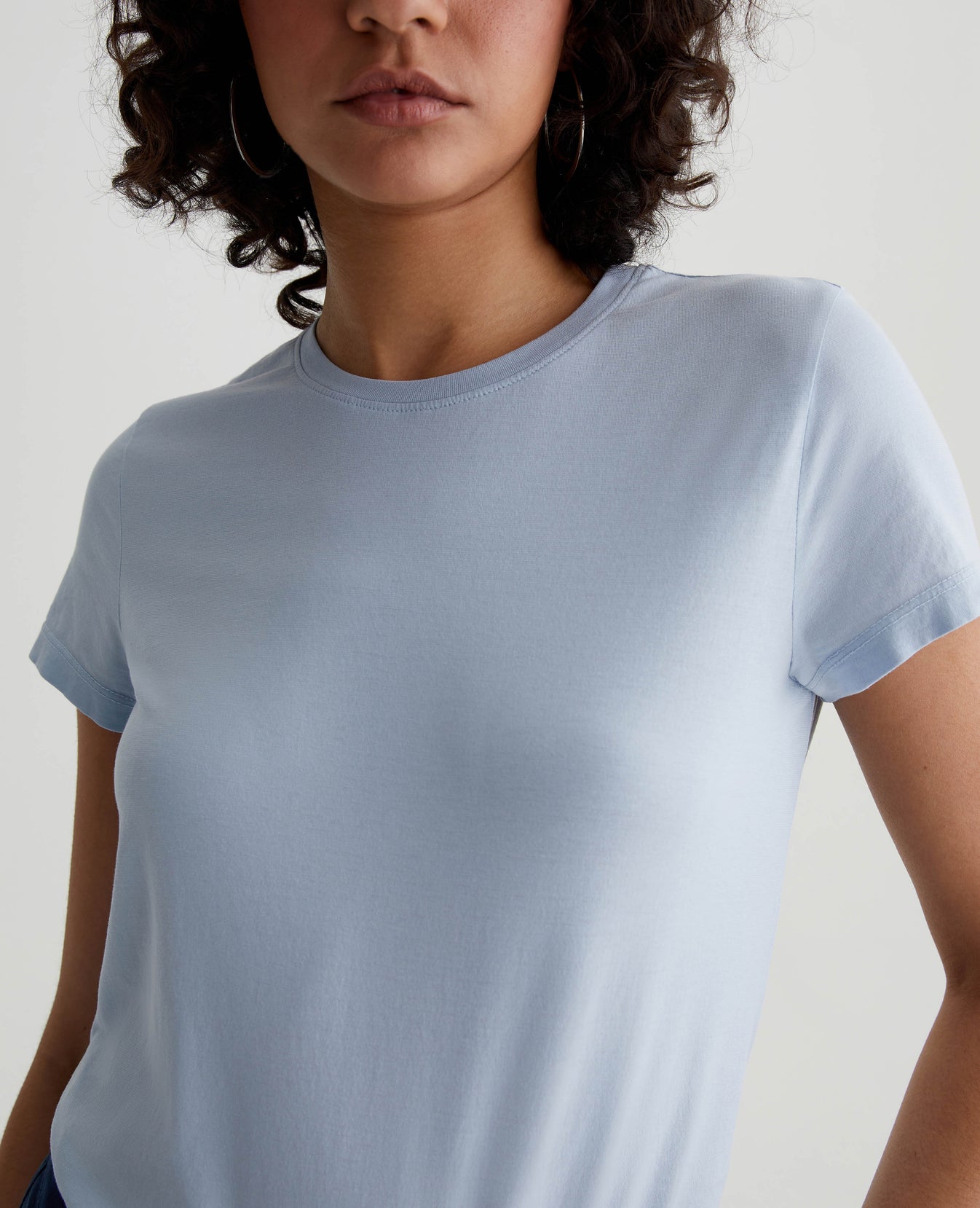 Ena Crew Blue Whisper Womens Top Photo 5