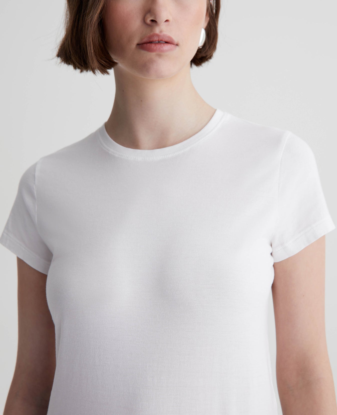 Ena Crew Ex-White Womens Top Photo 3