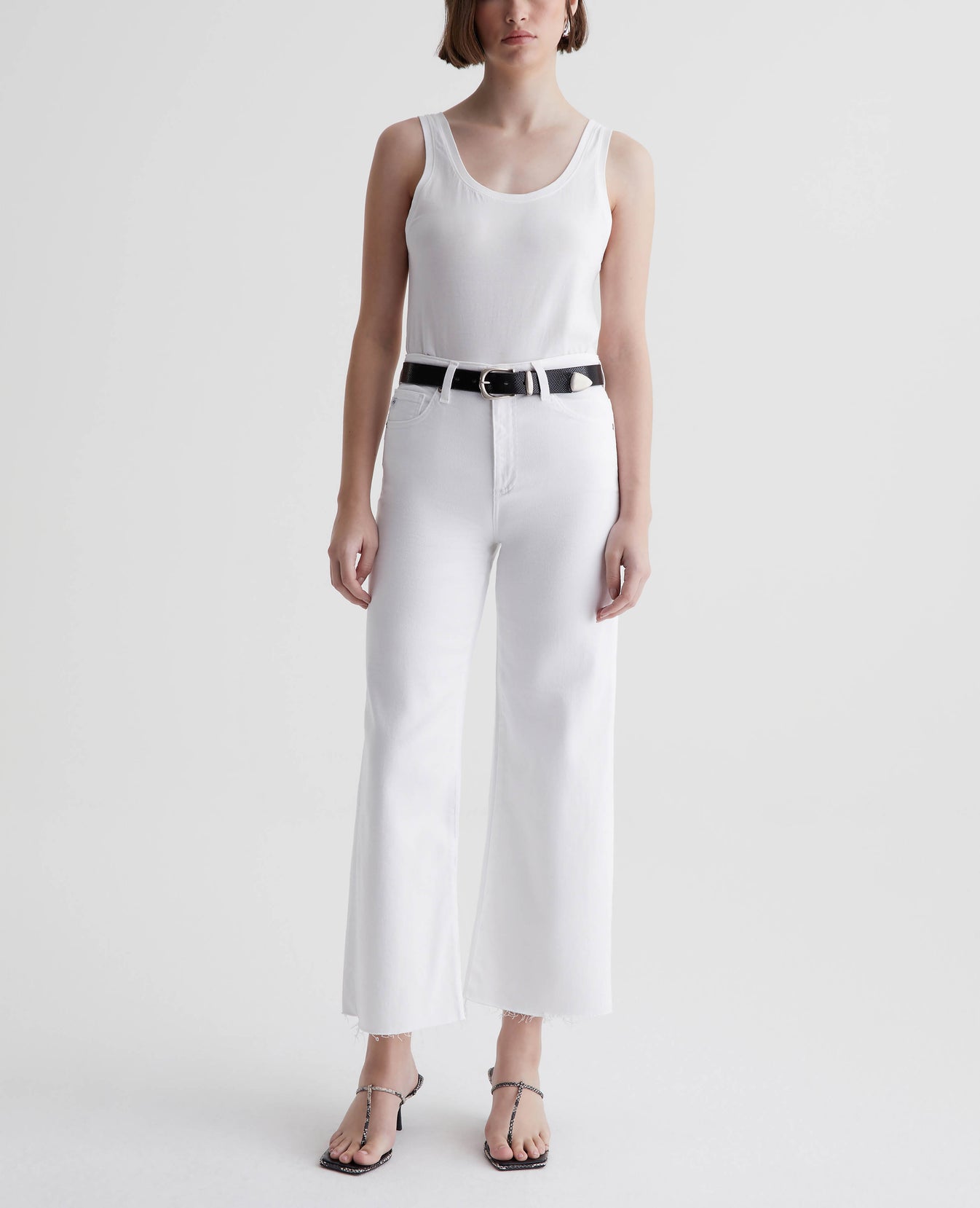 Esther Tank Ex-White Womens Top Photo 2