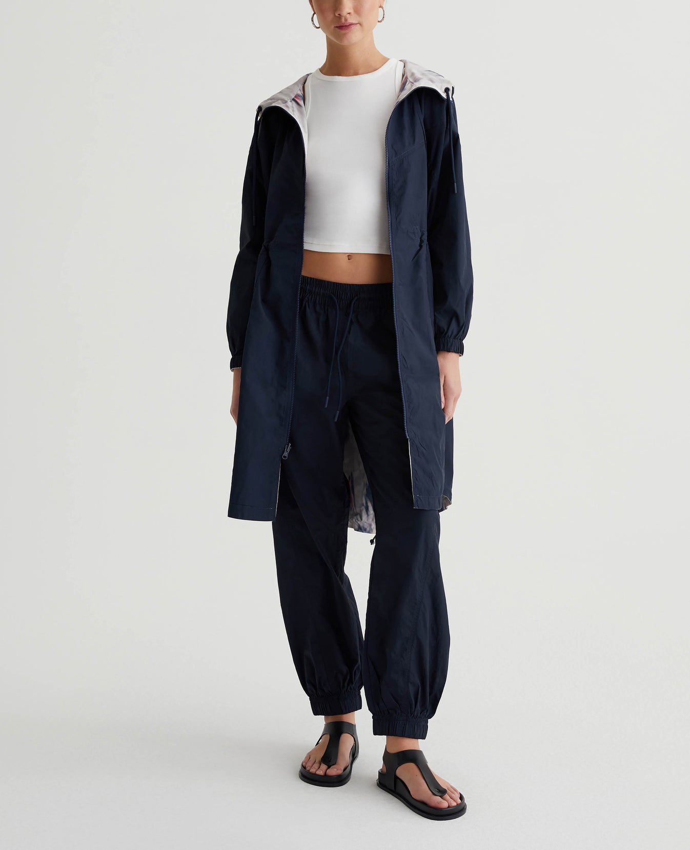 Luna Parka Ikat Waterfall Blue Multi Womens Top Photo 2