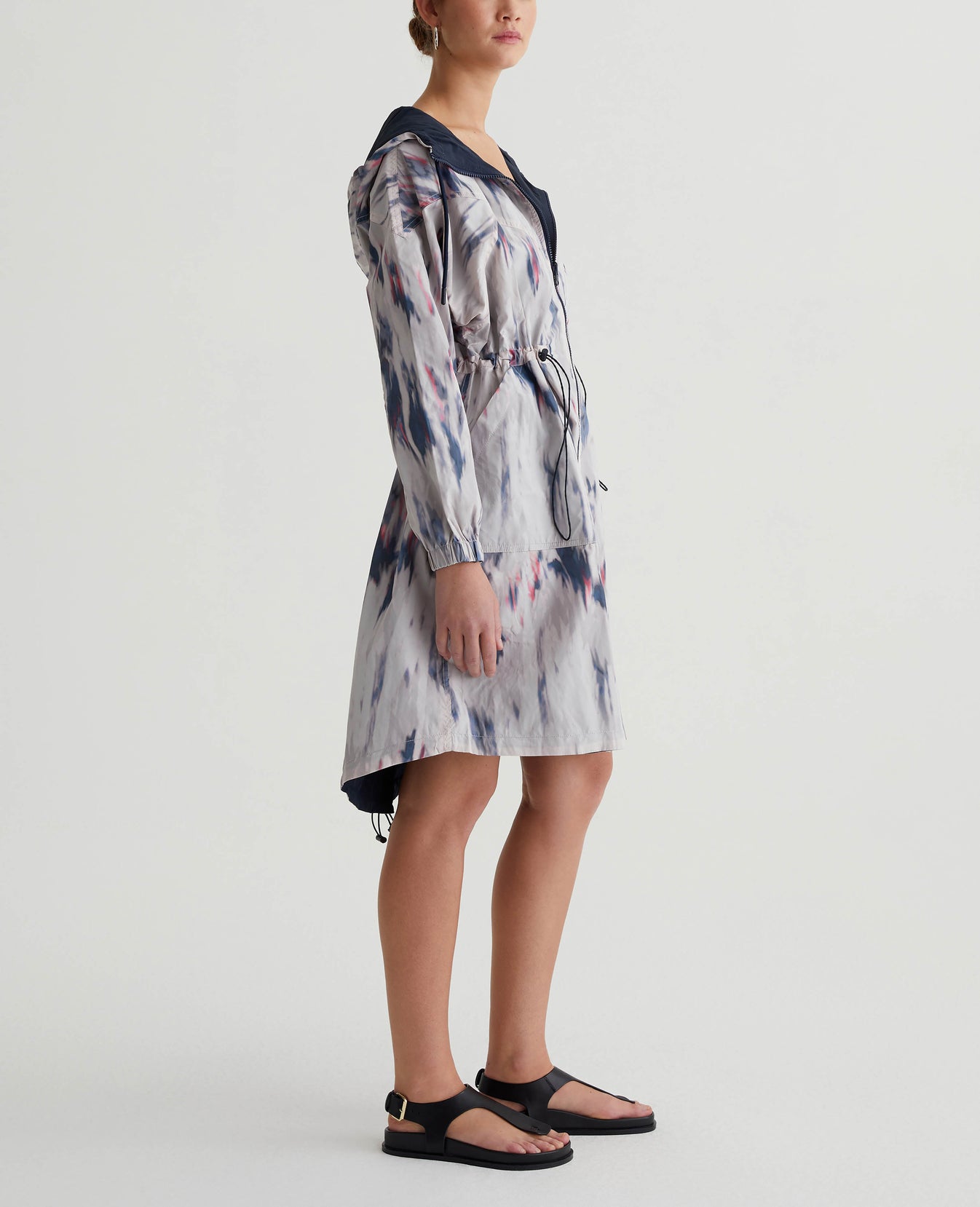 Luna Parka Ikat Waterfall Blue Multi Womens Top Photo 3