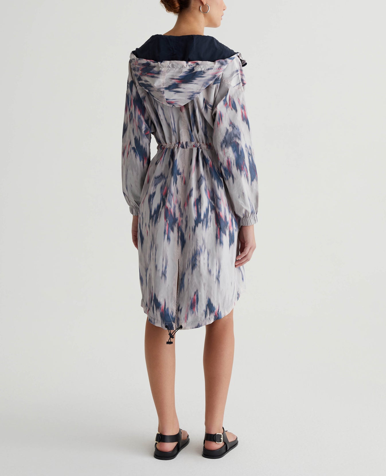 Luna Parka Ikat Waterfall Blue Multi Womens Top Photo 6