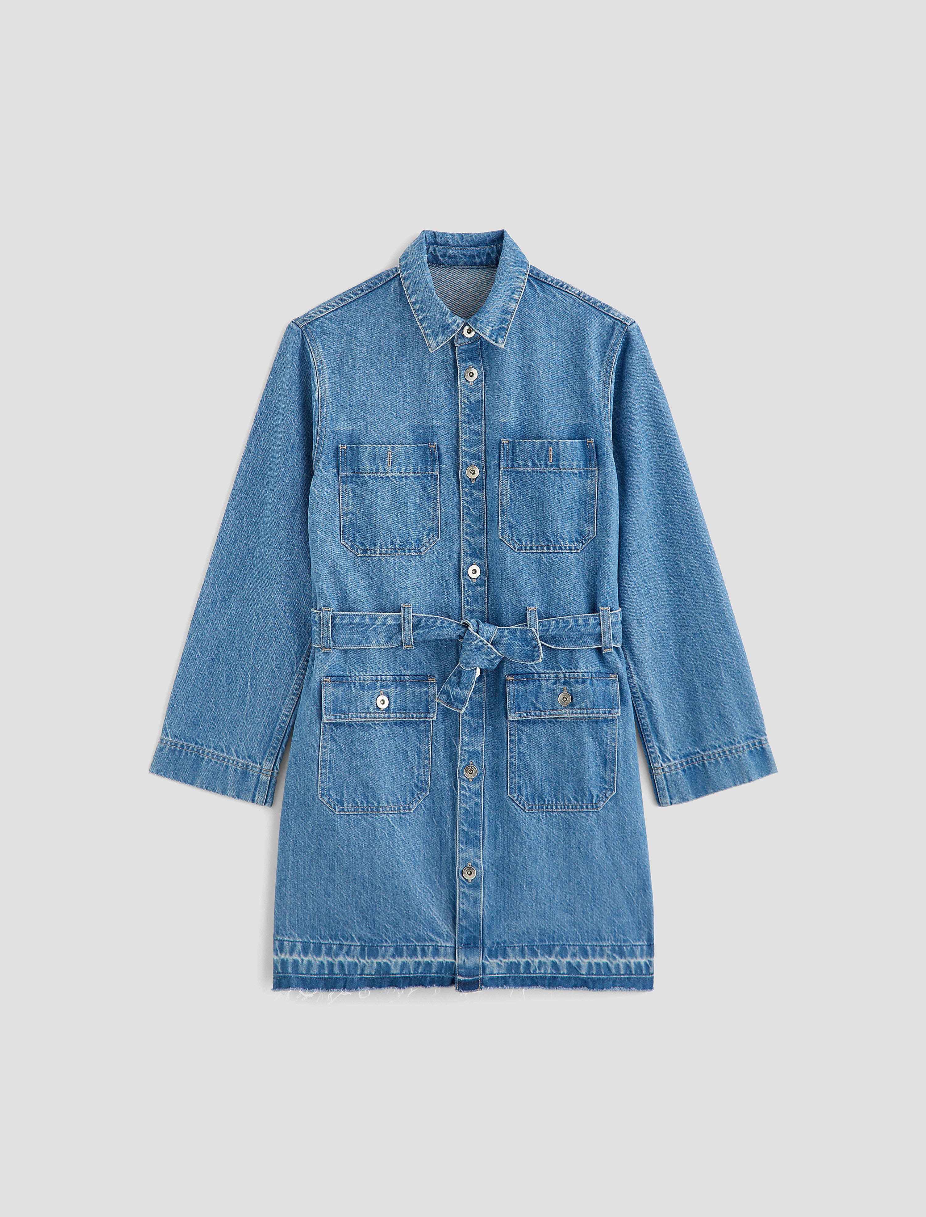 Luisa Carmel Shore Long Sleeve Shirt Dress Women Top Photo 9