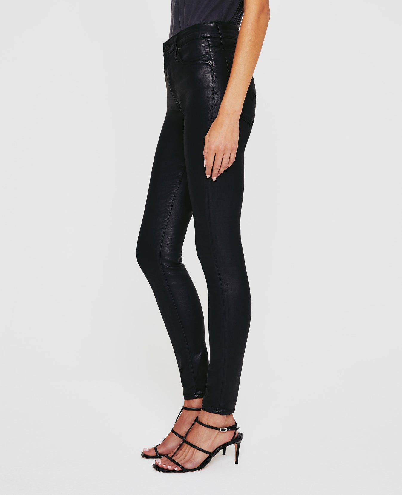 Farrah Skinny Ltt Lt Super Black Womens Bottom Photo 2