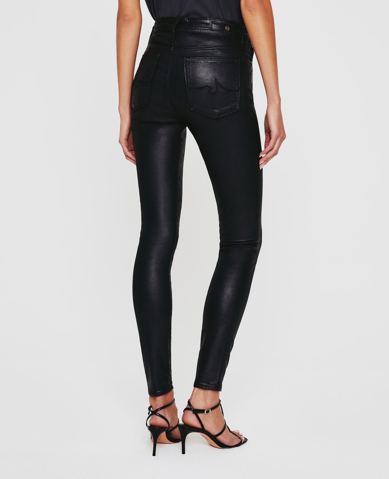 Farrah Skinny Ltt Lt Super Black Womens Bottom Photo 5