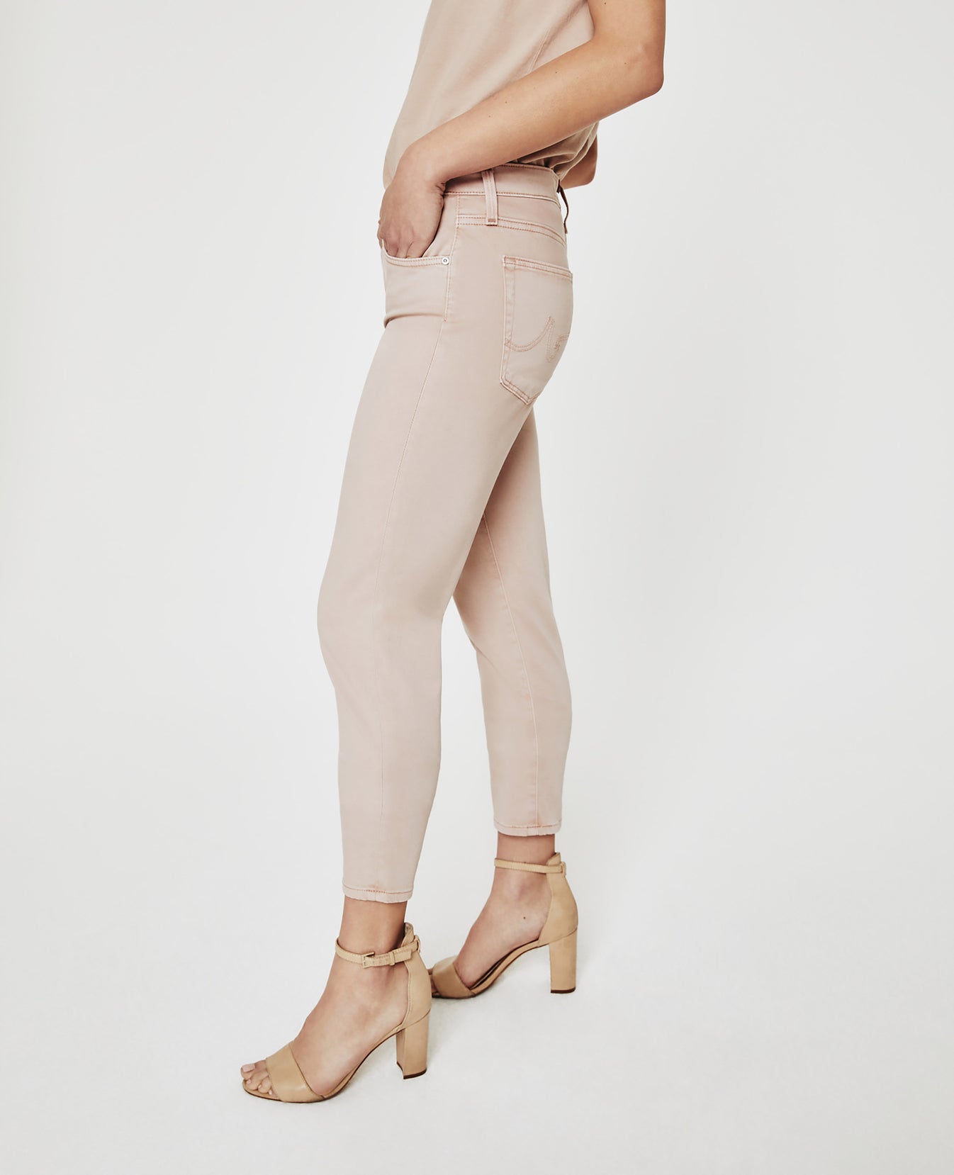 Prima Crop Sulfur Infinite Mauve Cigarette Crop Women Bottoms Photo 2