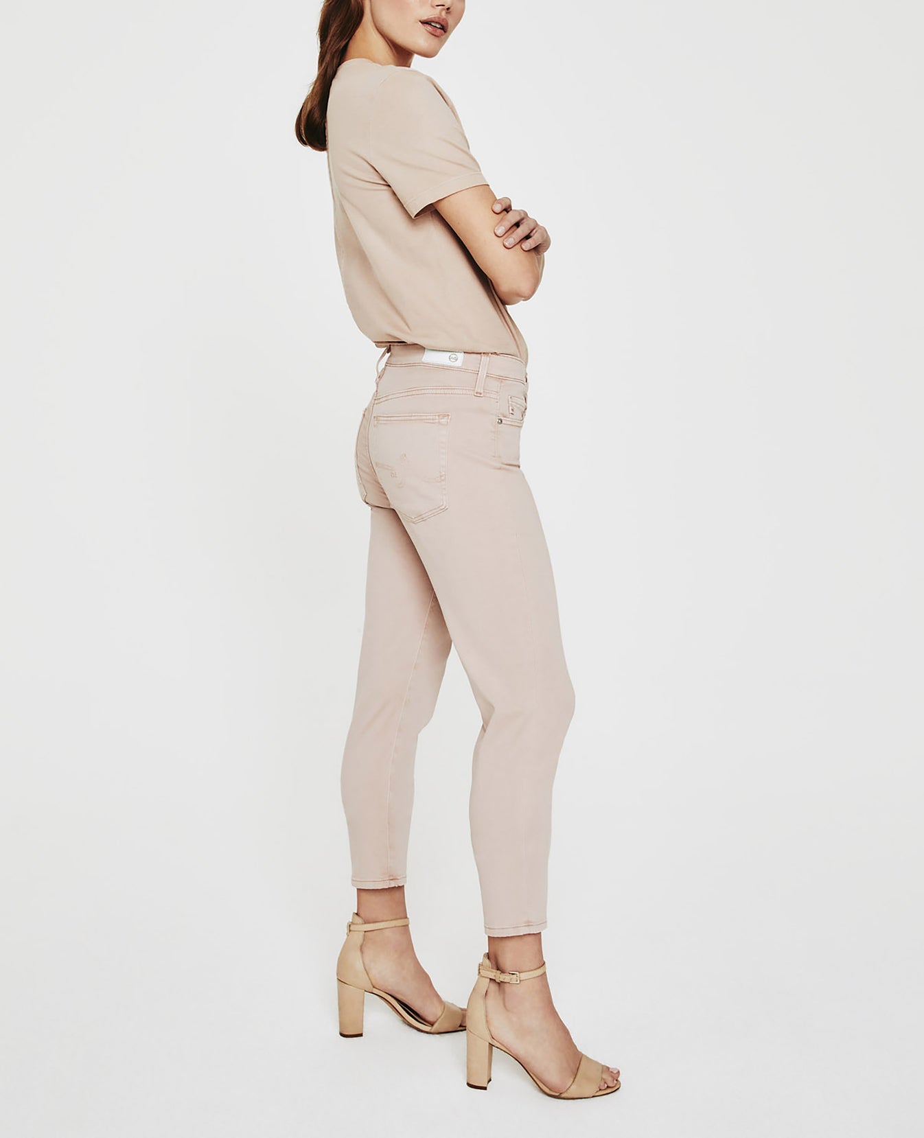 Prima Crop Sulfur Infinite Mauve Cigarette Crop Women Bottoms Photo 4