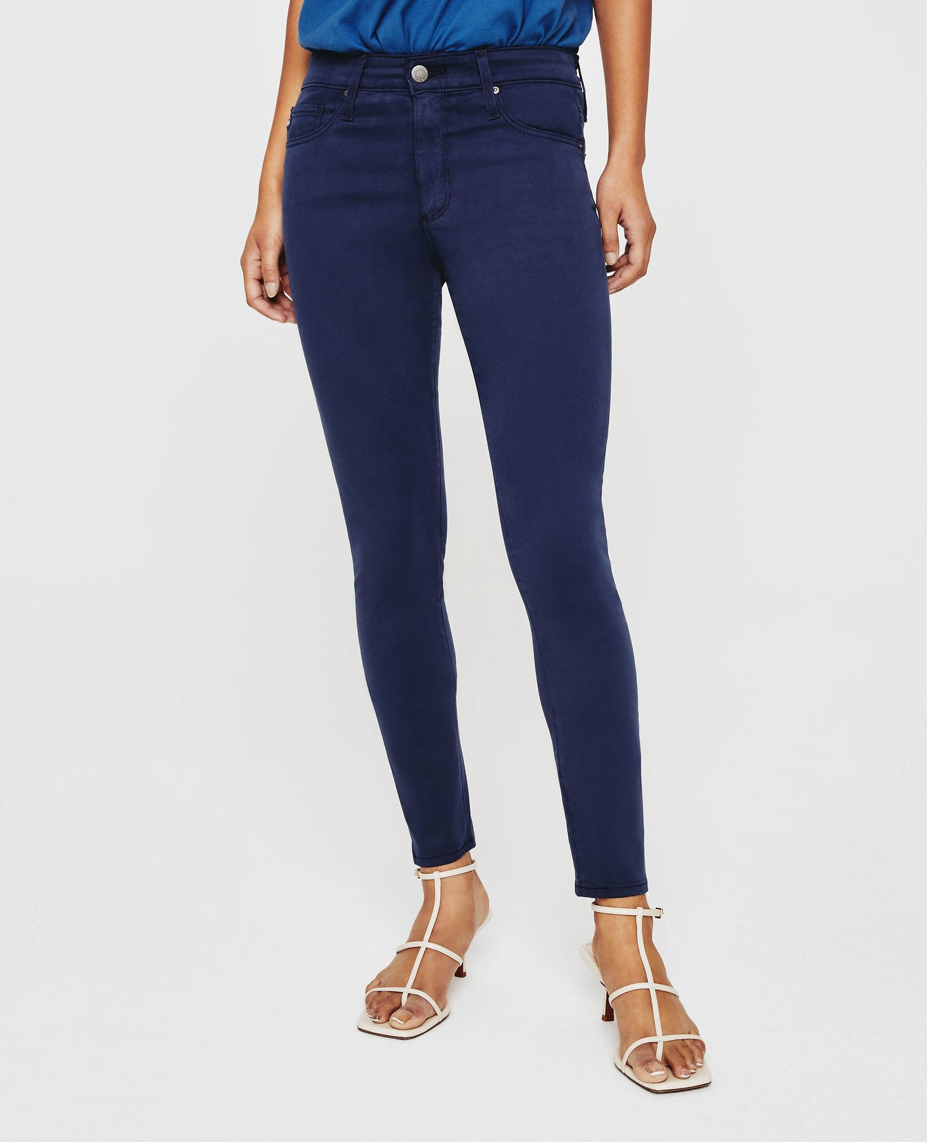 Farrah Skinny Ankle Blue Express High-Rise Skinny Ankle Women Bottoms Photo 2