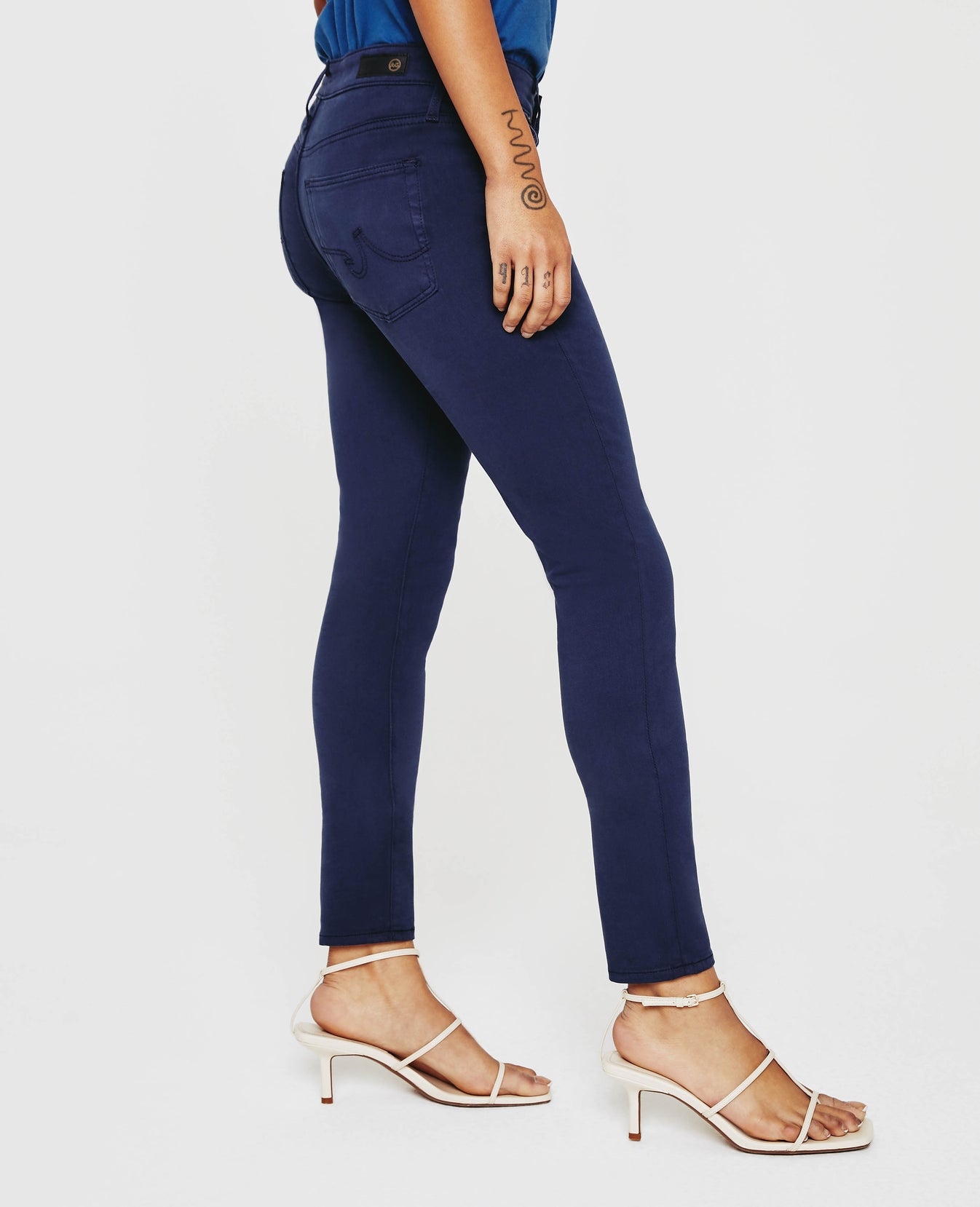 Farrah Skinny Ankle Blue Express High-Rise Skinny Ankle Women Bottoms Photo 4