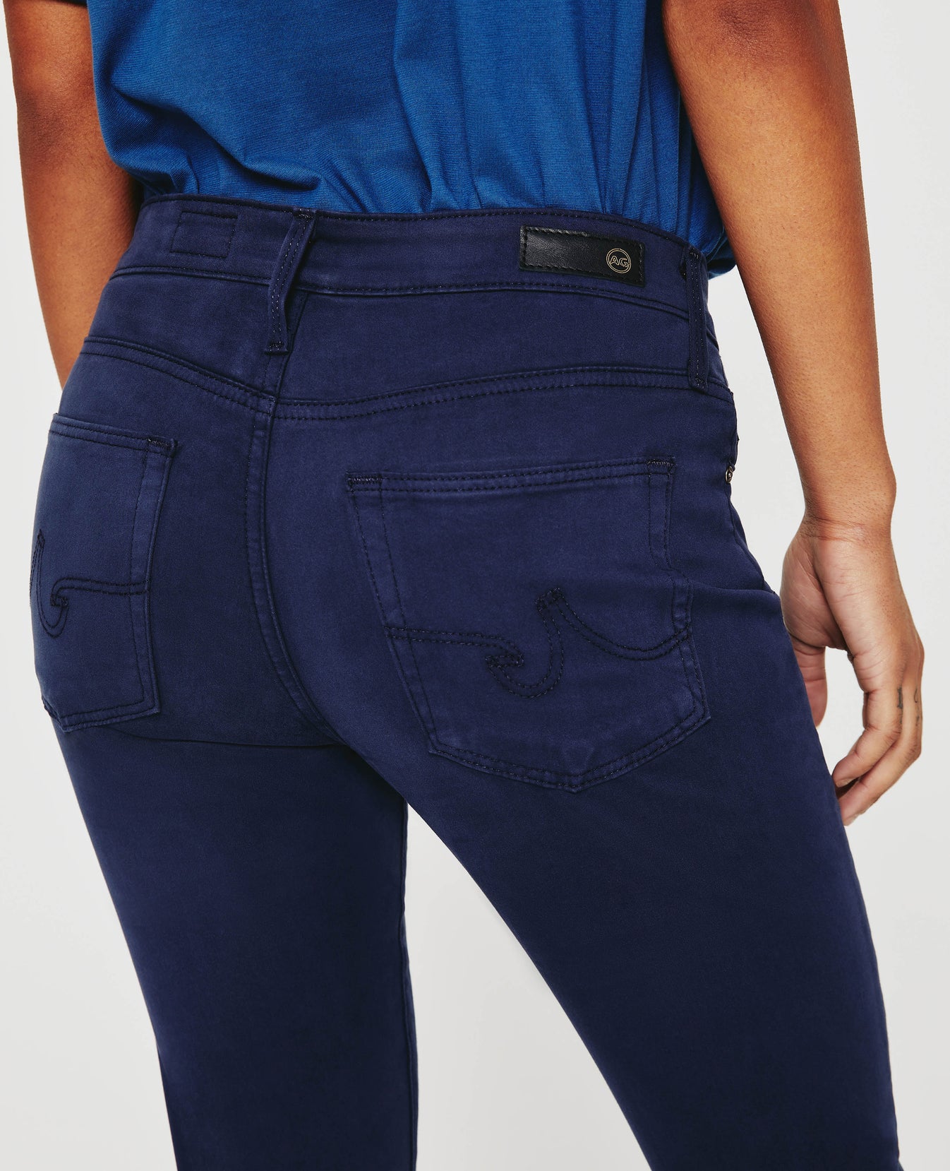 Farrah Skinny Ankle Blue Express High-Rise Skinny Ankle Women Bottoms Photo 5