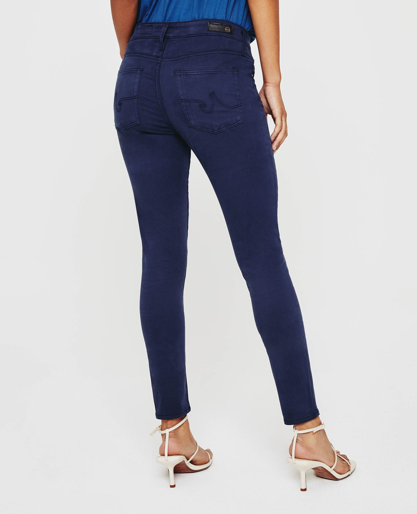 Farrah Skinny Ankle Blue Express High-Rise Skinny Ankle Women Bottoms Photo 6