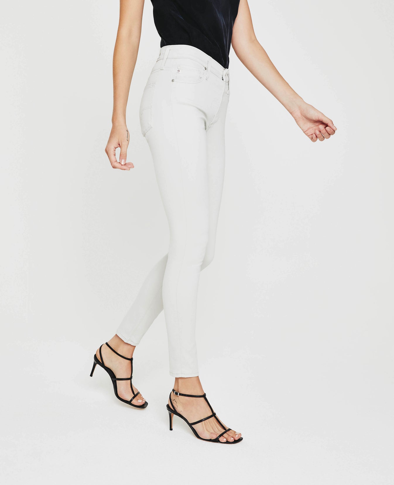 Farrah Skinny Ankle Fade To Graye High-Rise Skinny Ankle Women Bottoms Photo 4