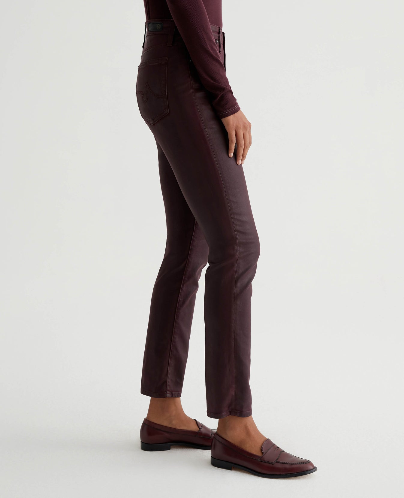 Mari Leatherette Pinot Noir Womens Bottom Photo 4