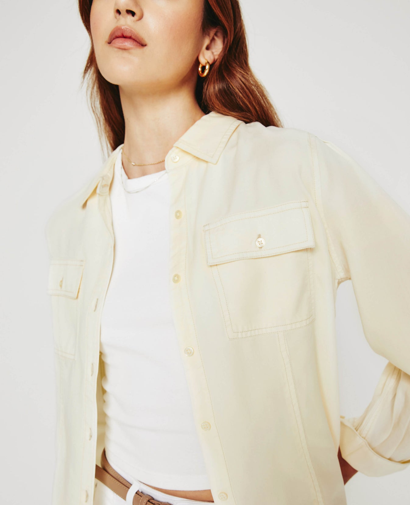 Sable Shirt Ivory Dust Womens Top Photo 3