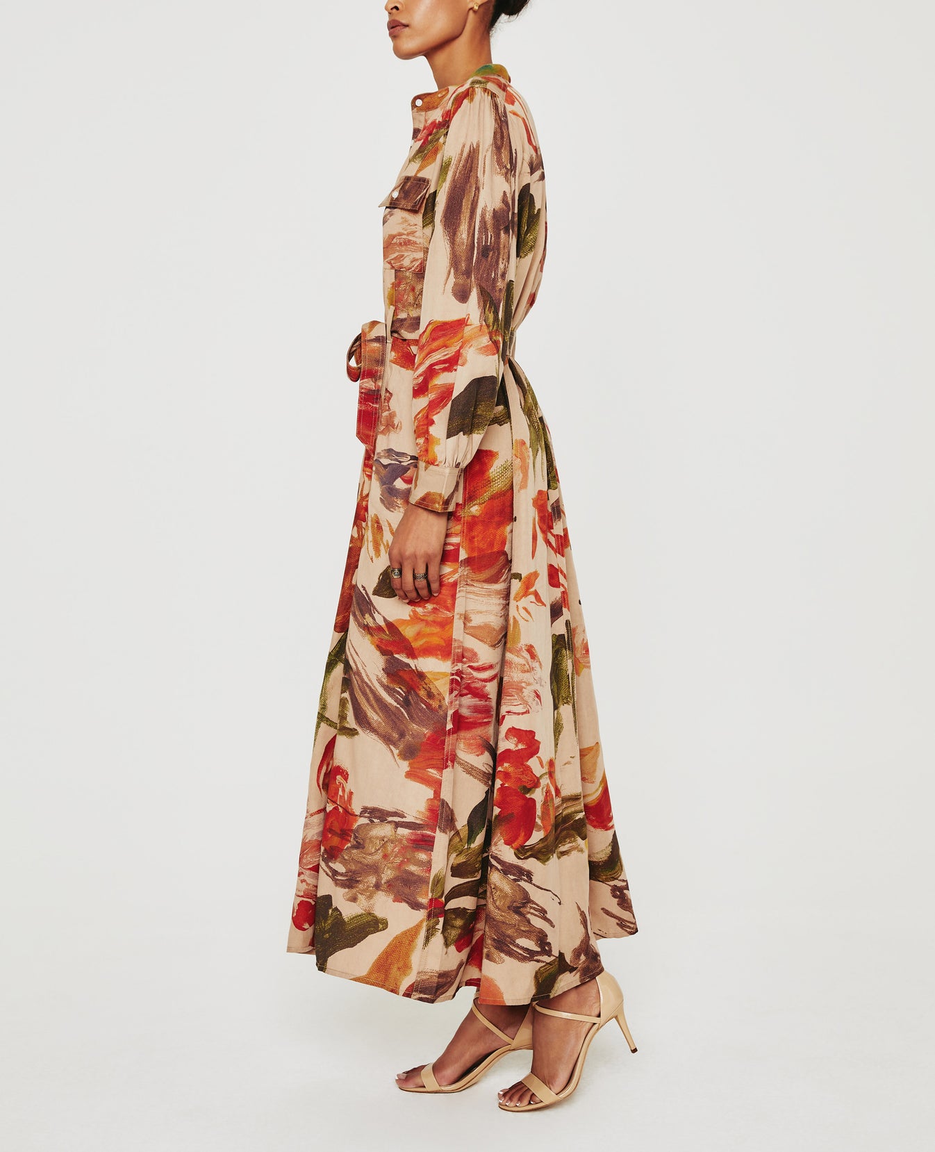 Sable Dress Garden Camo Neutral Multi Womens Dress Photo 2