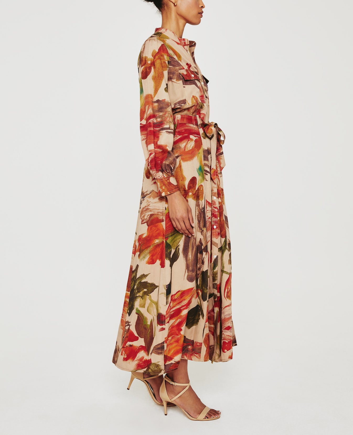 Sable Dress Garden Camo Neutral Multi Womens Dress Photo 4