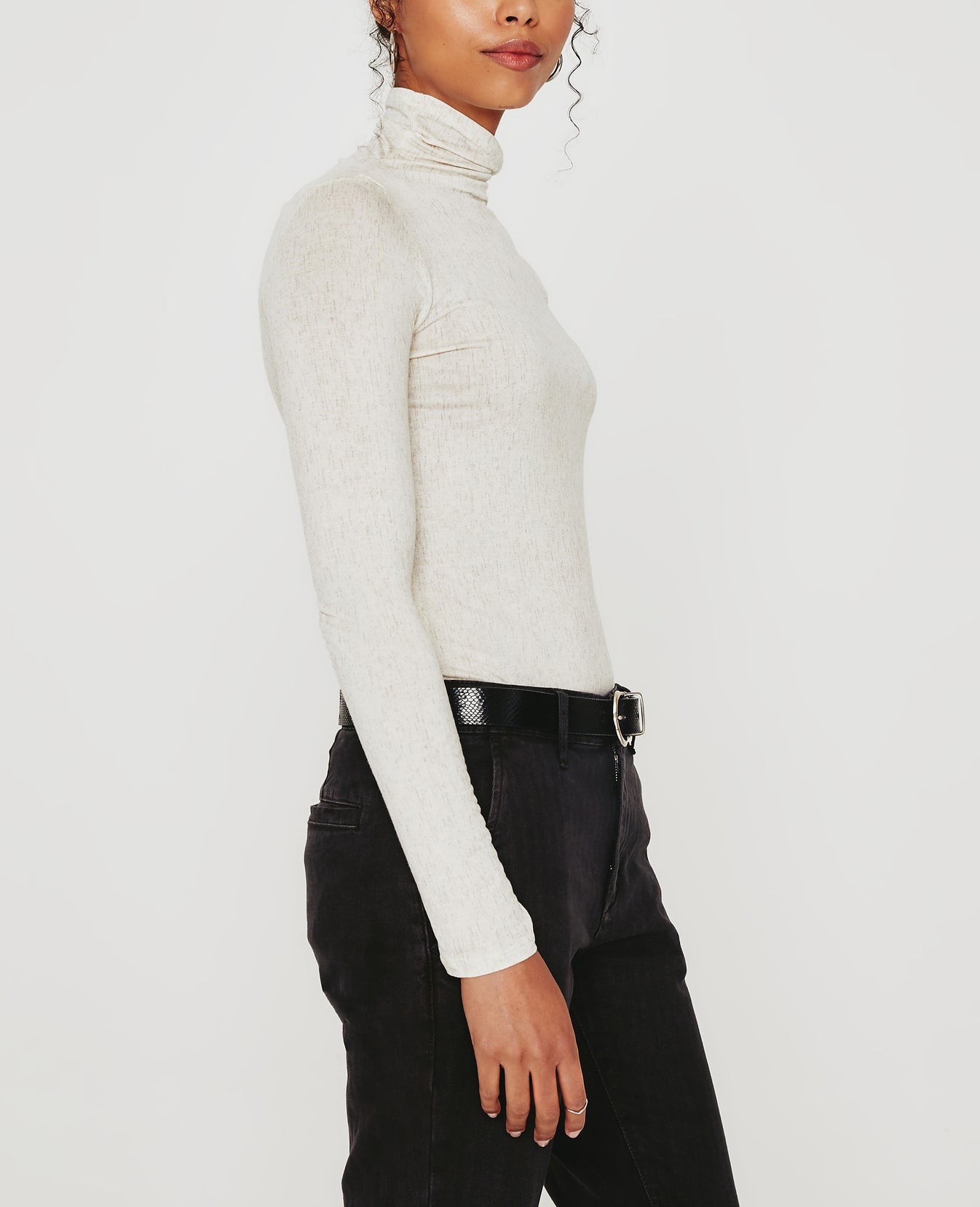 Chels Turtleneck Ikat Wool Netural Multi Womens Top Photo 2