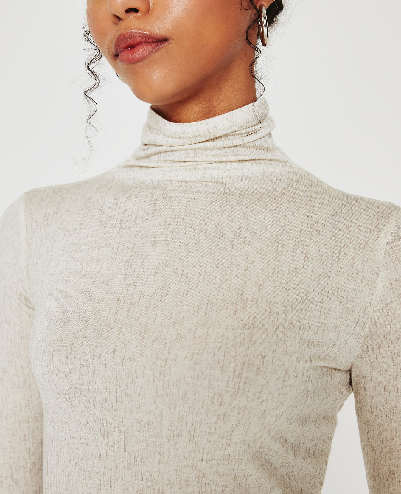 Chels Turtleneck Ikat Wool Netural Multi Womens Top Photo 3