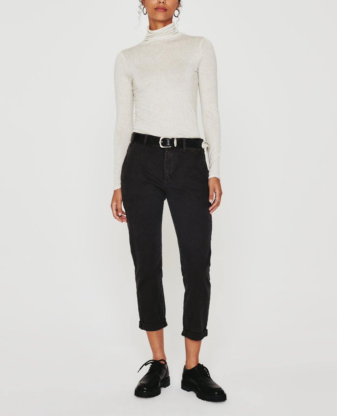 Chels Turtleneck Ikat Wool Netural Multi Womens Top Photo 4