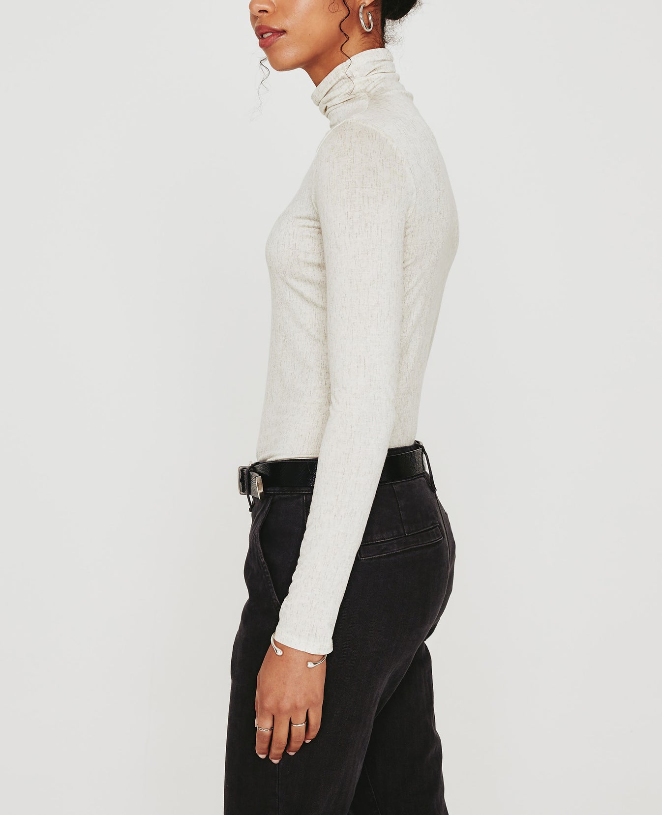 Chels Turtleneck Ikat Wool Netural Multi Womens Top Photo 5