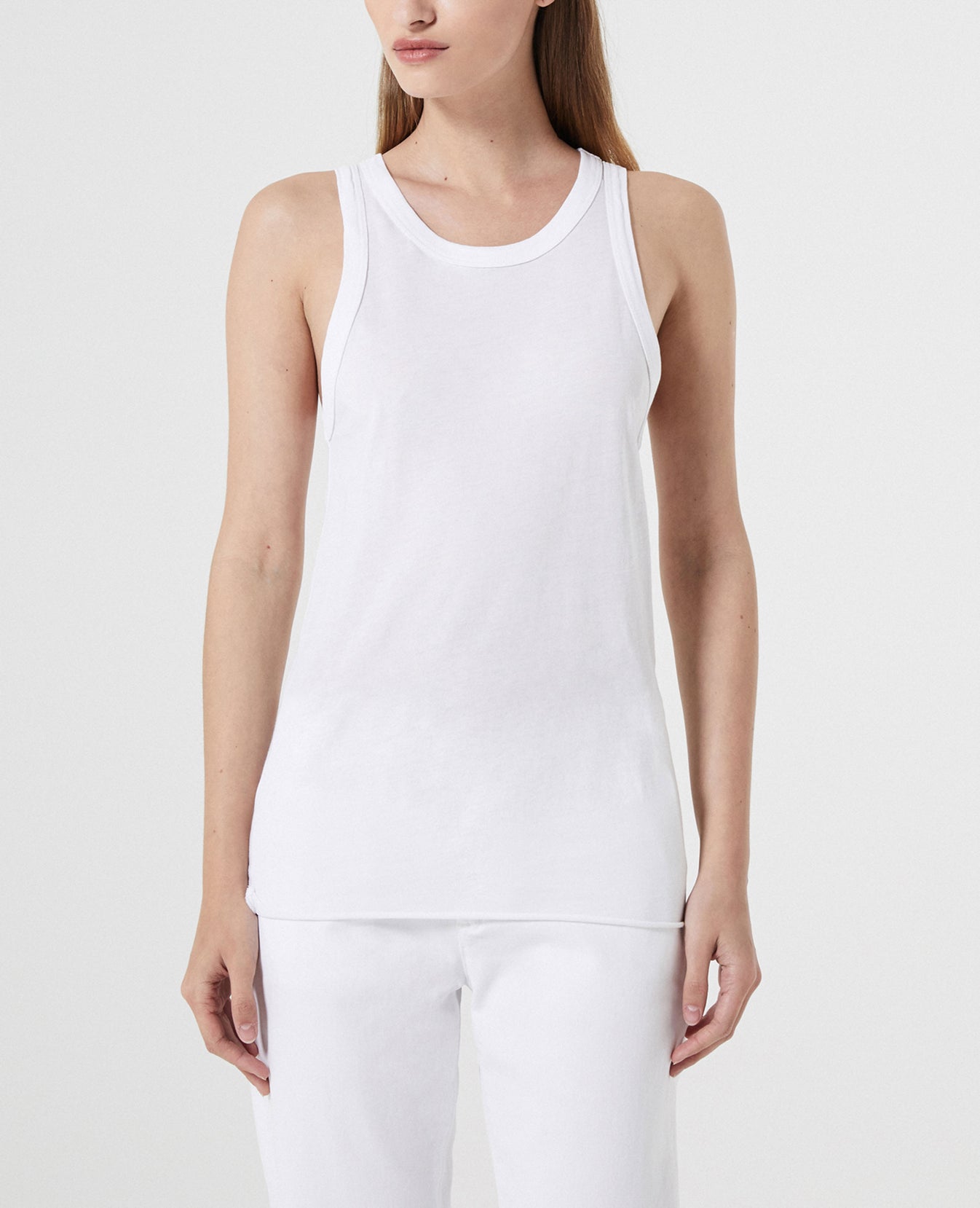 Lexi Tank True White Fitted Tank Women Tops Photo 1