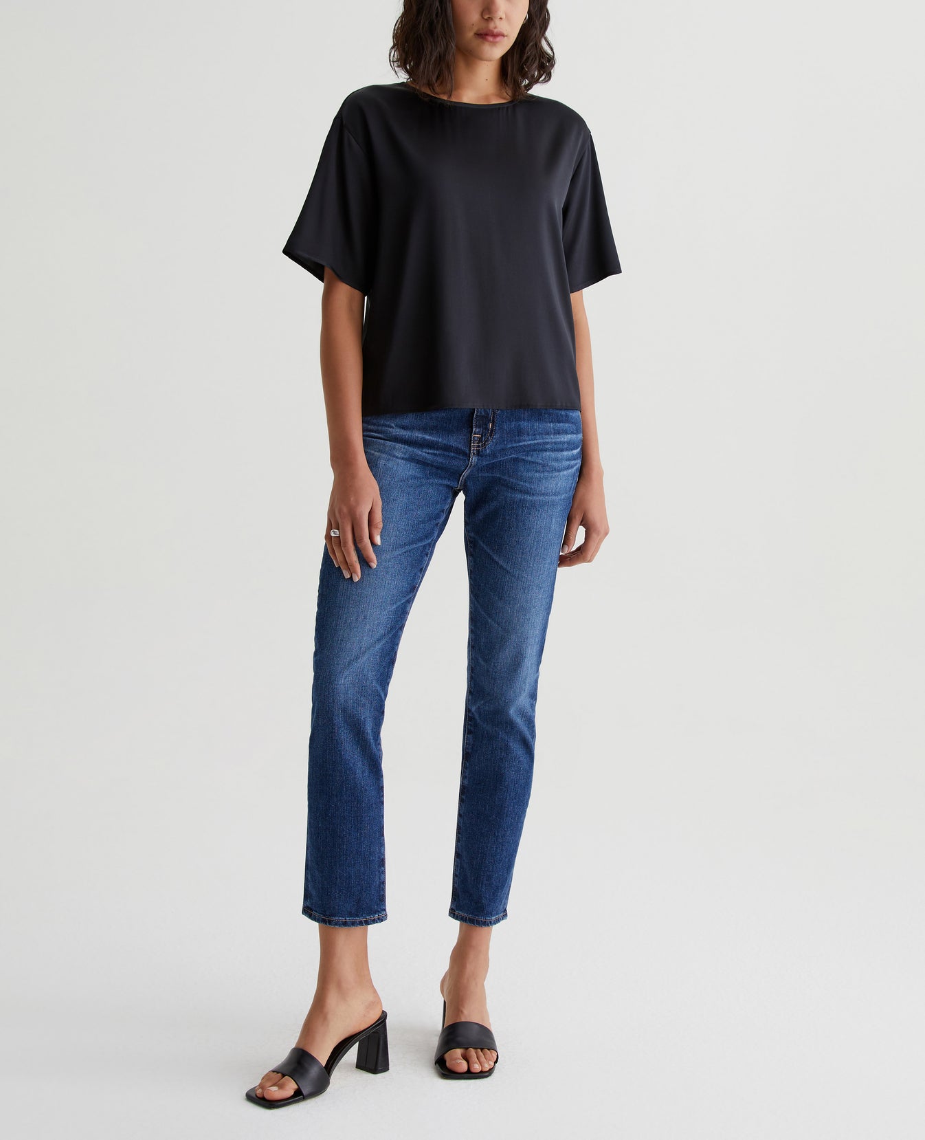 Womens Nari True Black Womens Top Photo 2